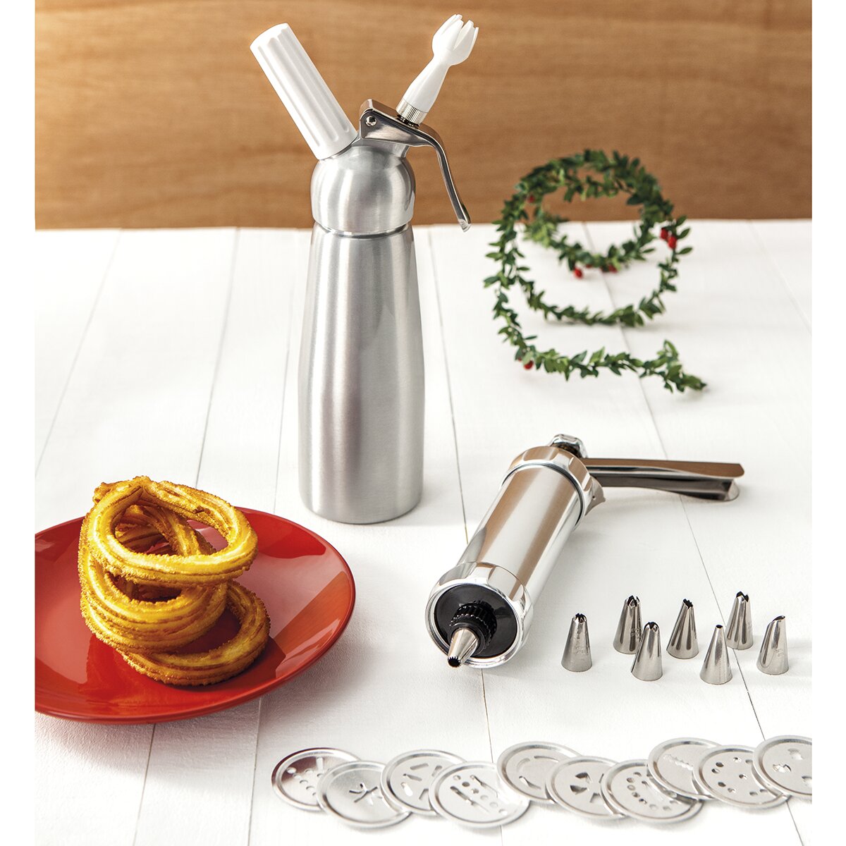 Máquina de churros e máquina de bolachas Sweet Ibili Aço-3