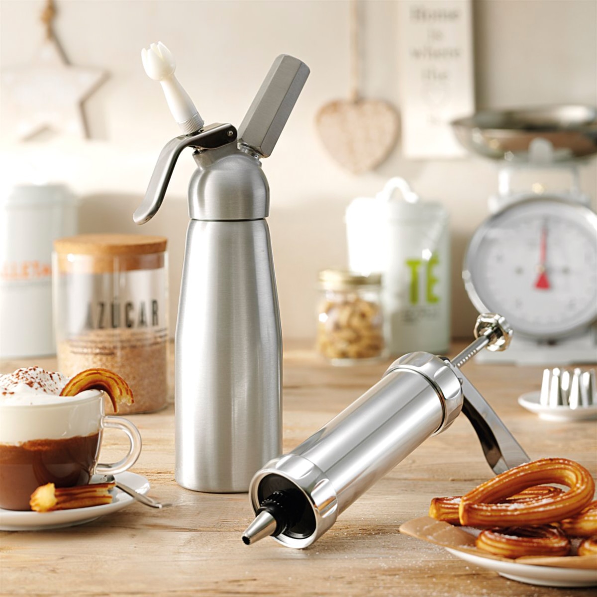 Set de 10 cargas para sifón de nata Ibili Acero-2
