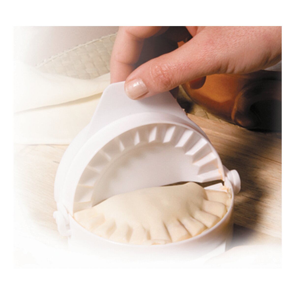 Conjunto de 4 moldes para empanadas Ibili Branco-2