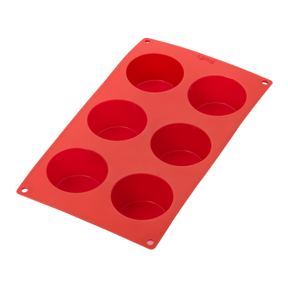 Molde para 6 muffins Lékué Vermelho-1
