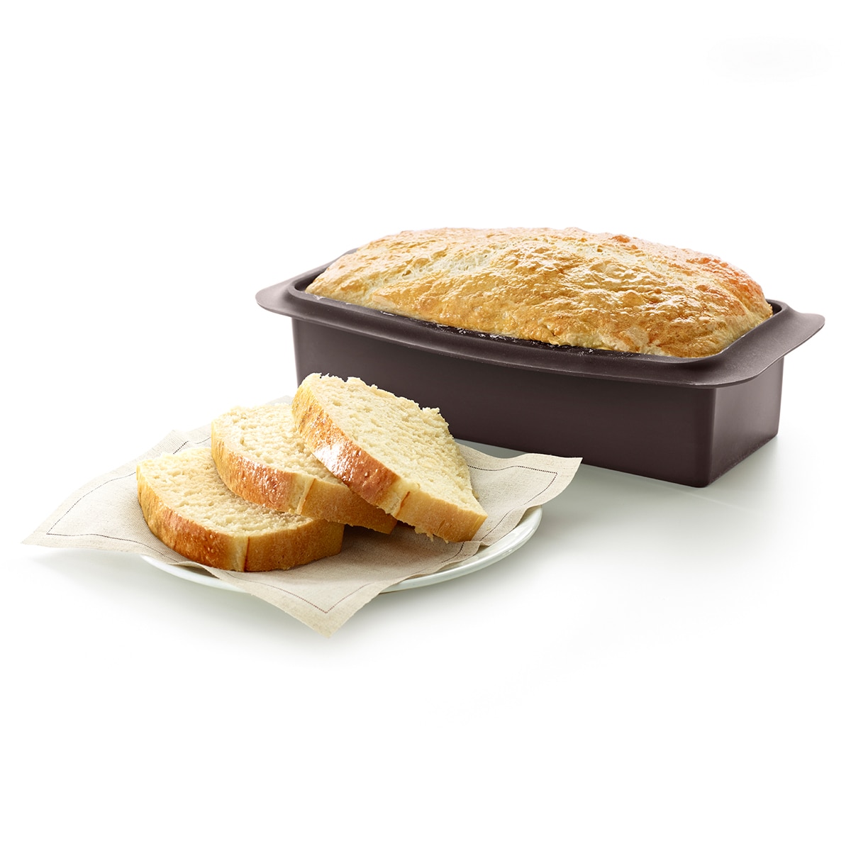 Molde para pão de forma Lékué Castanho-6