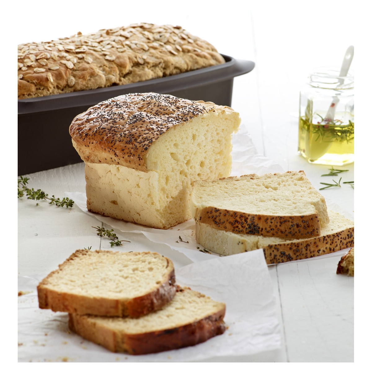 Molde para pão de forma Lékué Castanho-7