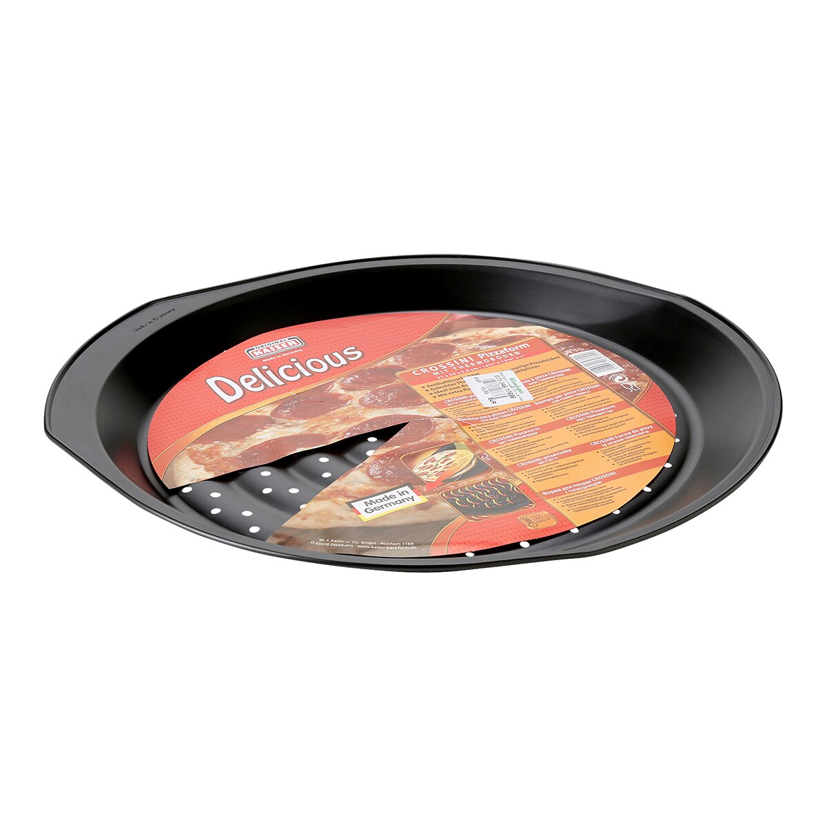 Bandeja para pizza crossini Delicious Kaiser Preto-2