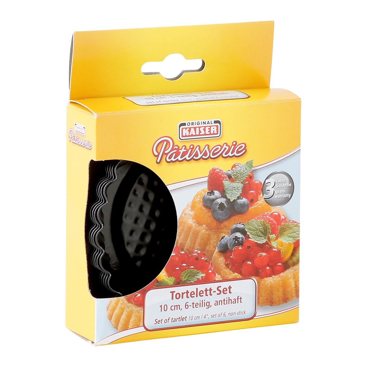 Conjunto de 6 formas para tortinhas Pâtisserie Kaiser Cinzento-2