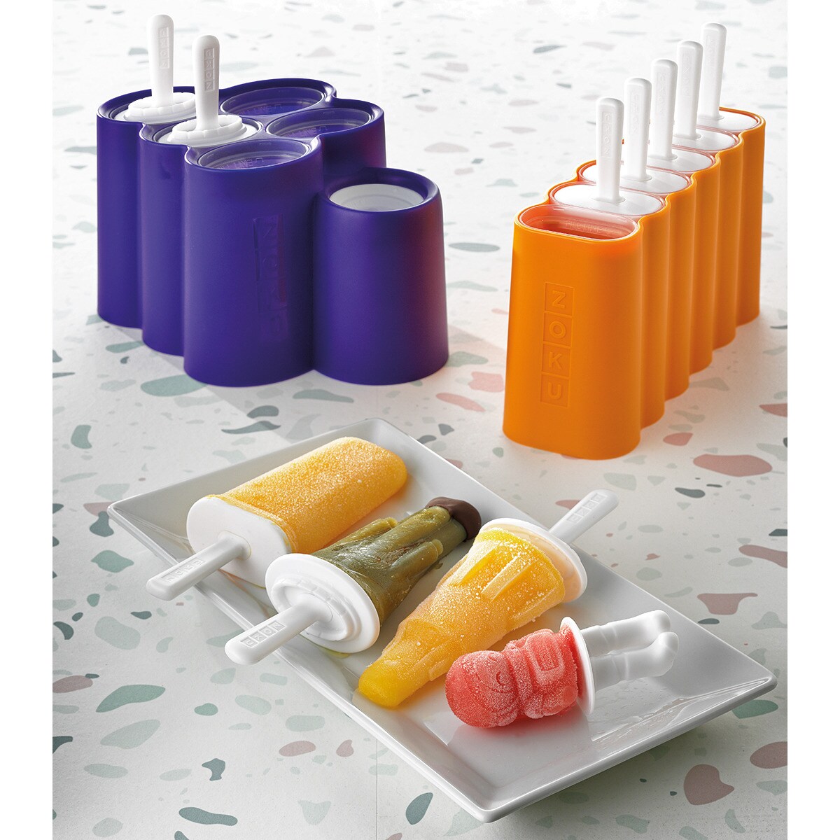 Molde para gelados Mod Pops Zoku Amarelo-4