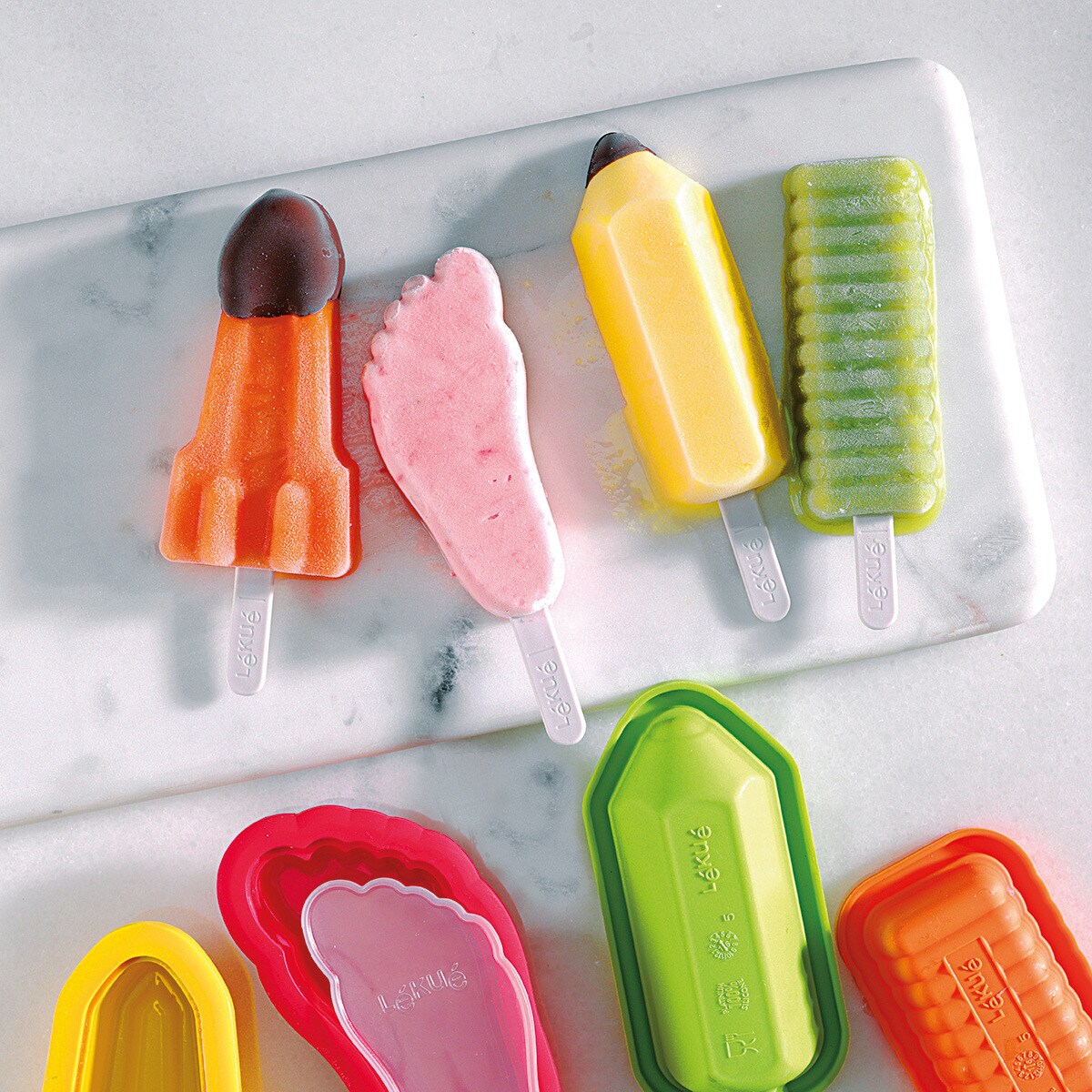 Conjunto de 4 formas para gelado Icónicos Lékué Multicolor-4