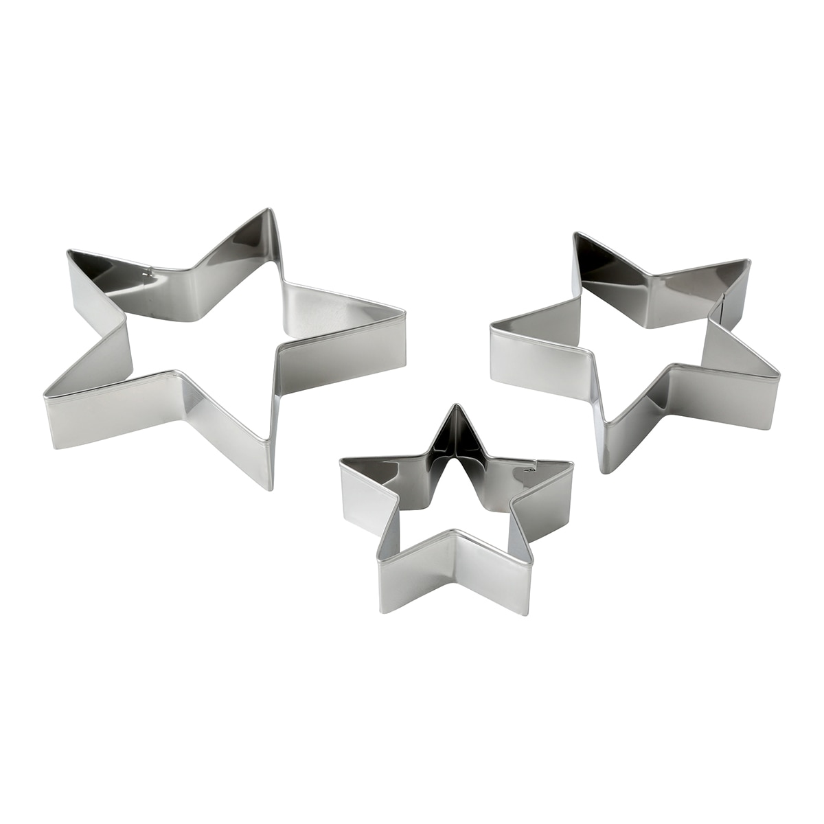 Set de 3 cortadores de galletas Estrella El Corte Inglés Acero-2