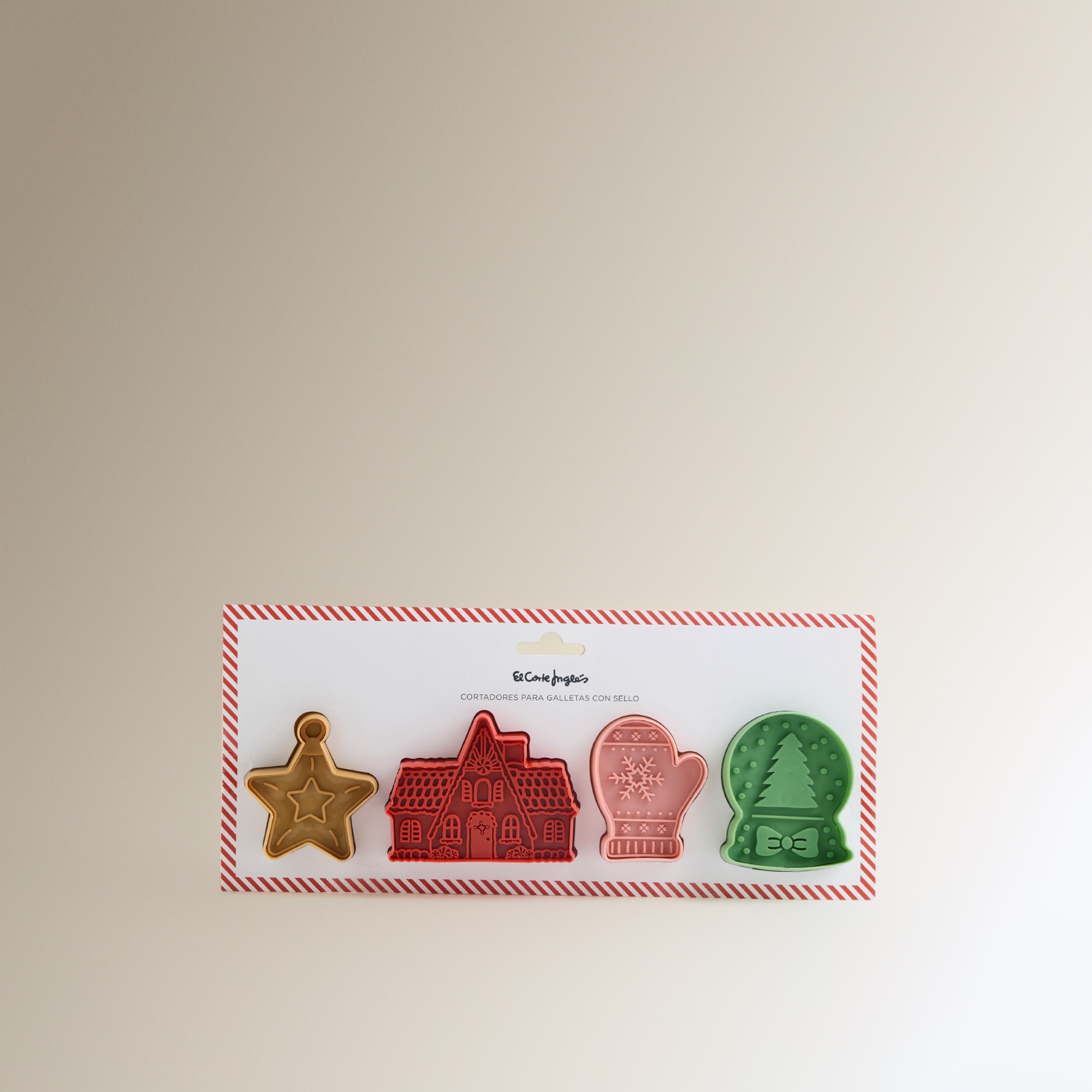 Conjunto de 4 Cortadores Receitas Natal Multicolor-3