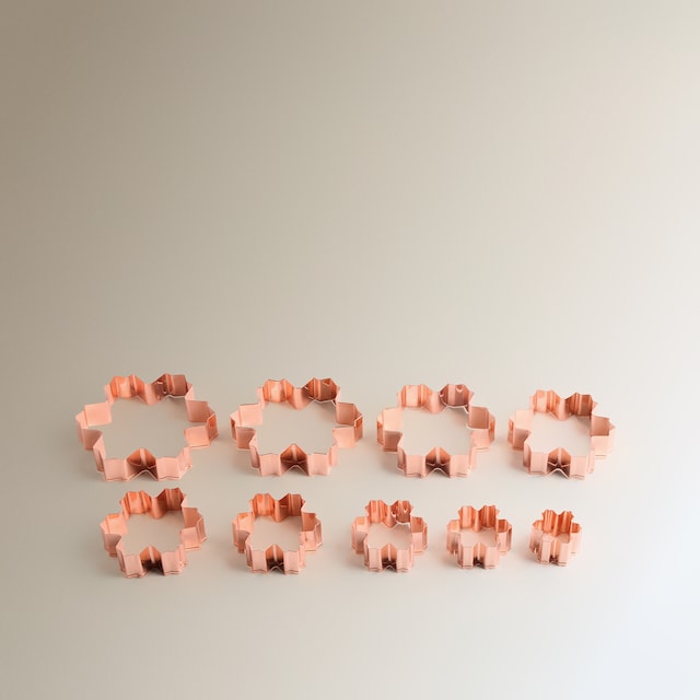 Imagem 0 de Conjunto de 9 Cortadores Flocos de Neve Natal