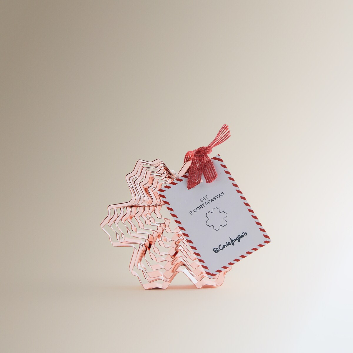 Conjunto de 9 Cortadores Flocos de Neve Natal Aço-3