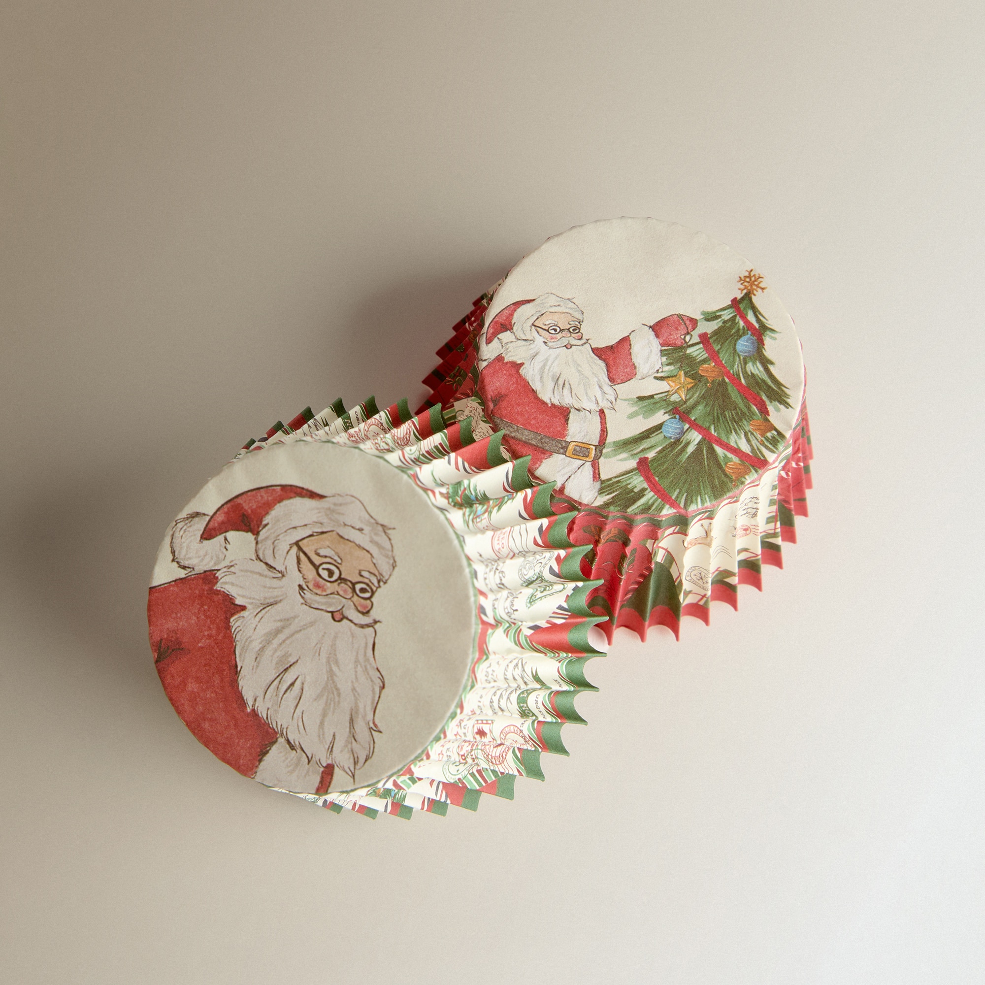 Conjunto de 100 Cápsulas de Confeitaria Pai Natal Multicolor-2