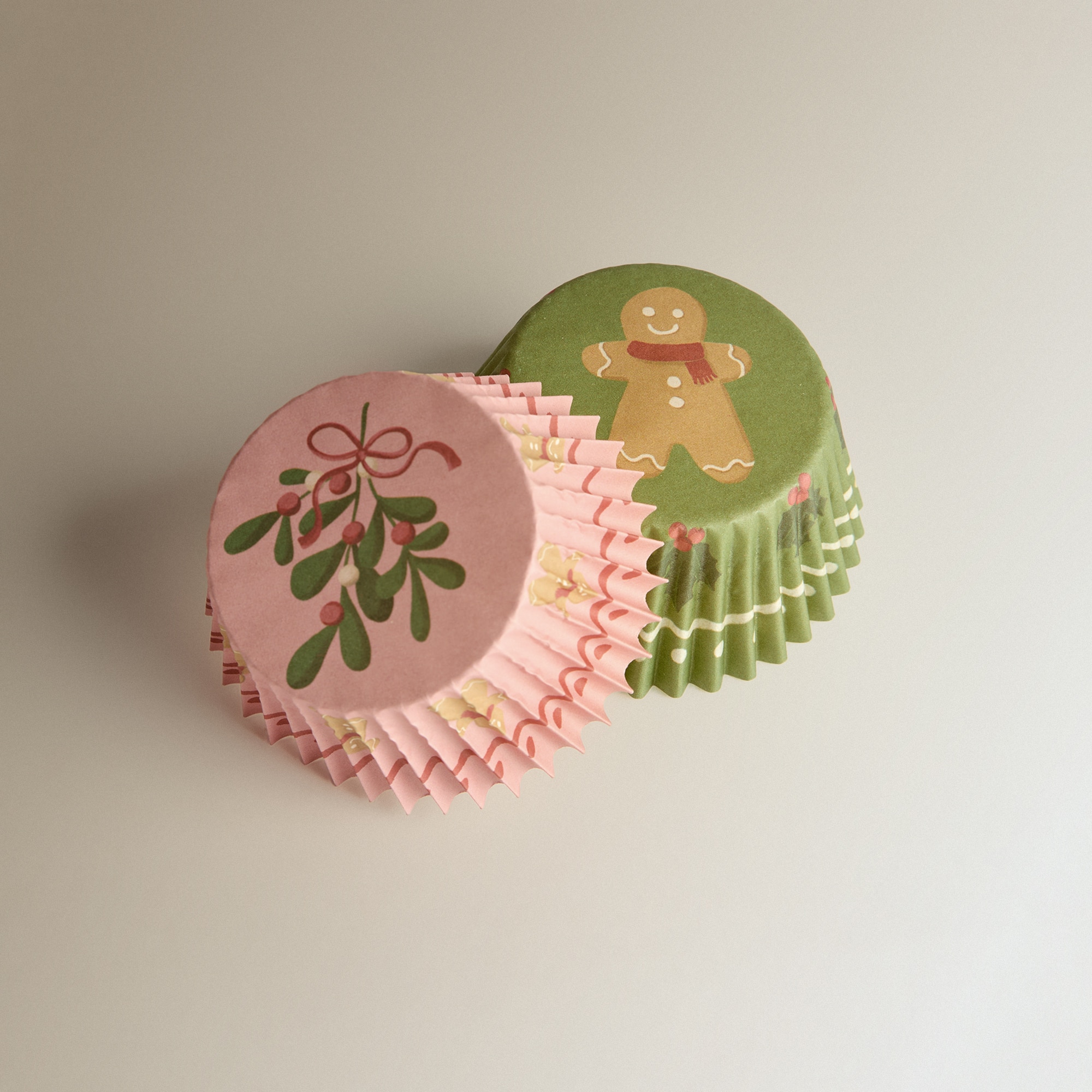 Conjunto de 100 Cápsulas de Confeitaria Bolachas Natal Multicolor-2