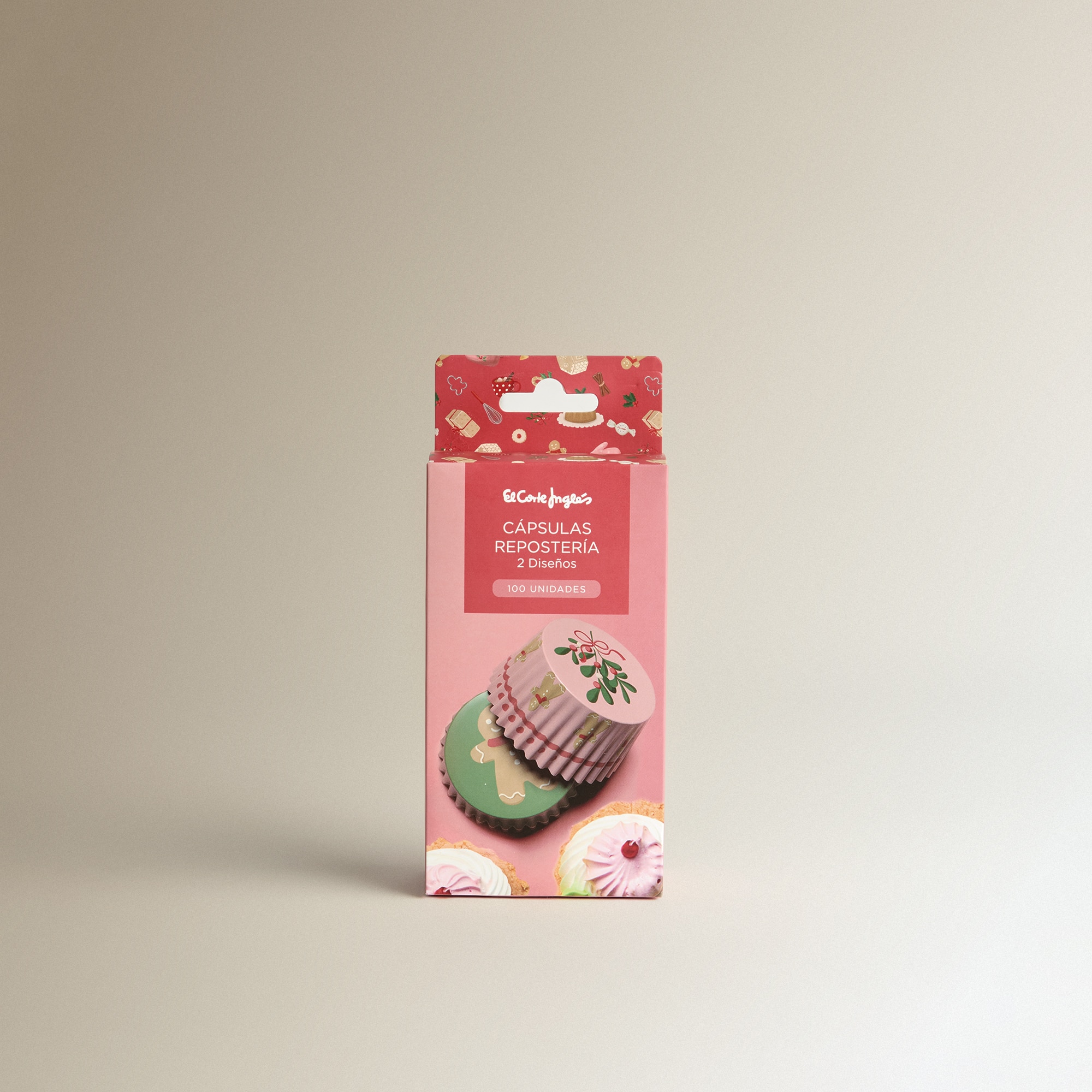 Conjunto de 100 Cápsulas de Confeitaria Bolachas Natal Multicolor-3