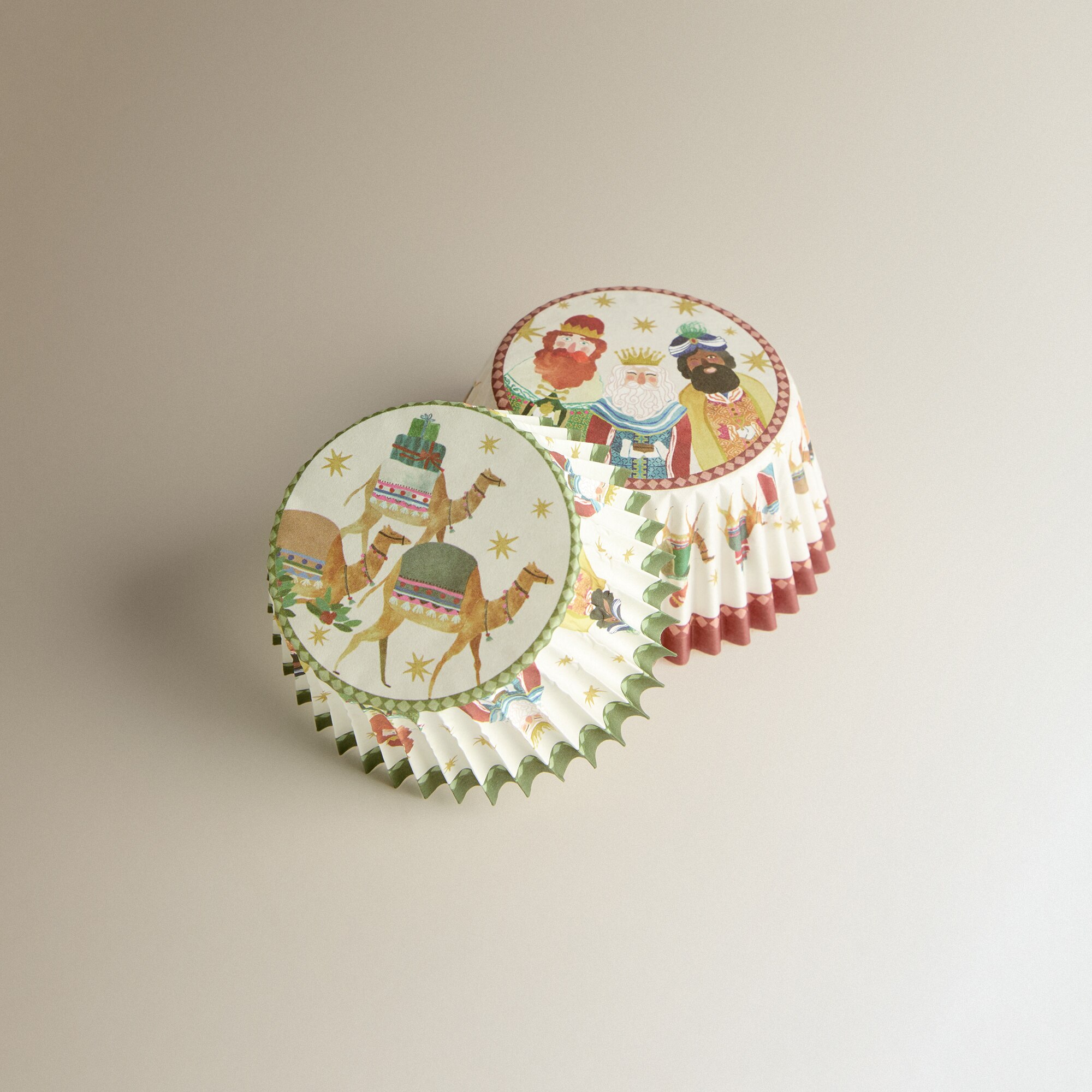 Conjunto de 100 Cápsulas de Confeitaria Reis Magos Natal Multicolor-2