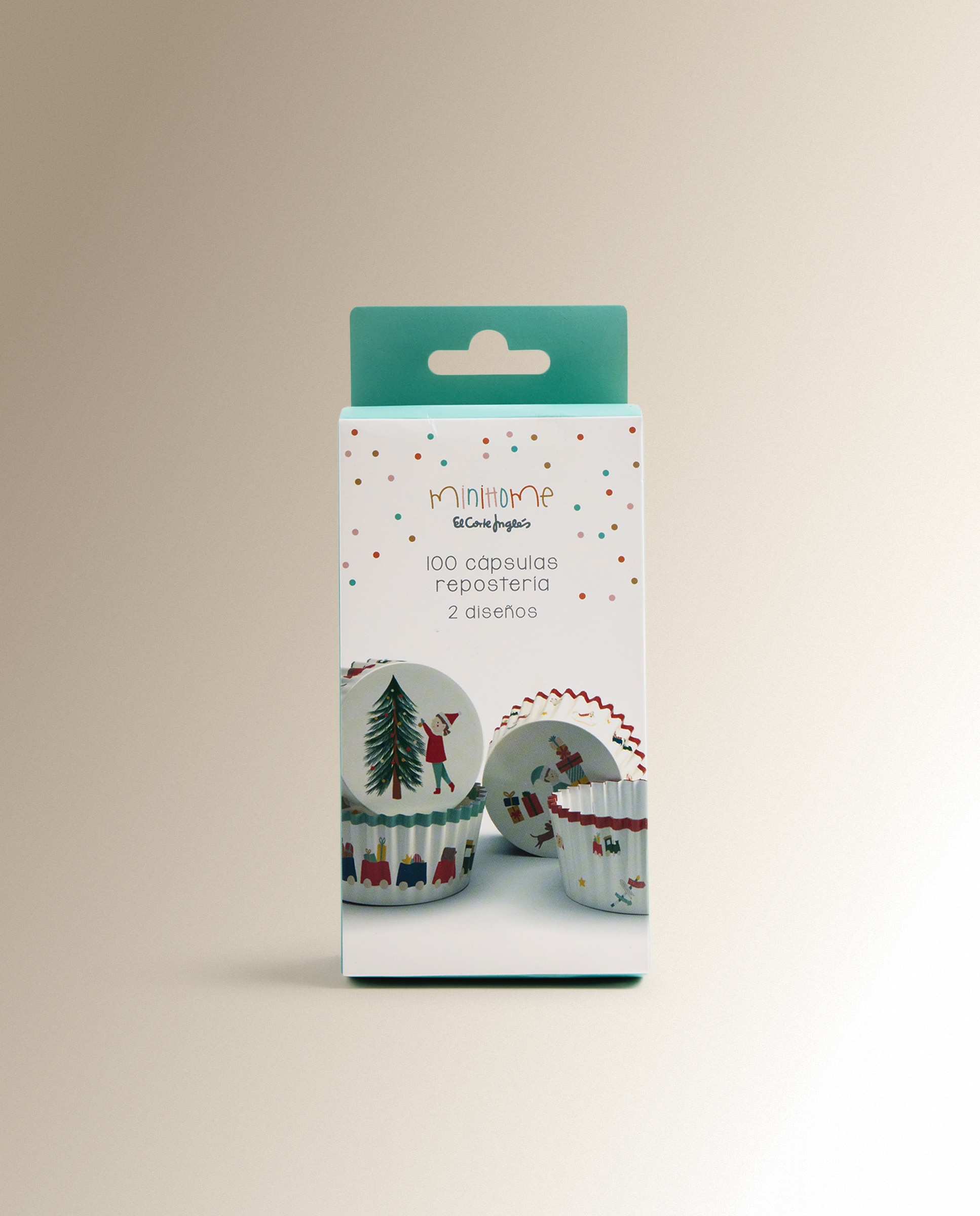Conjunto de 100 Cápsulas de Confeitaria Elfos Natal Multicolor-3