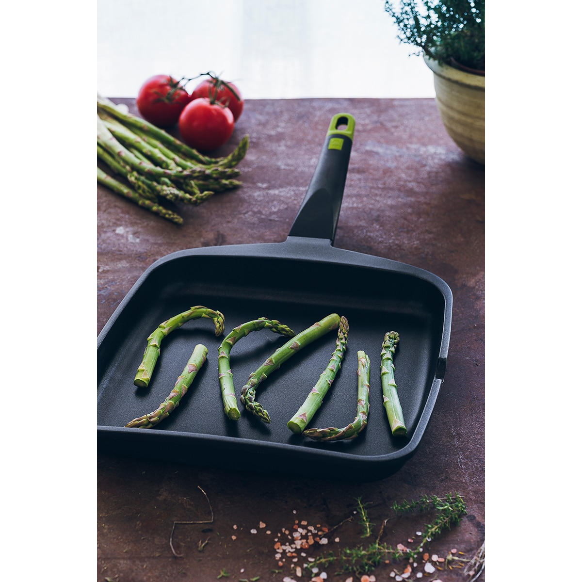 Grelhador de alumínio fundido Preto-2