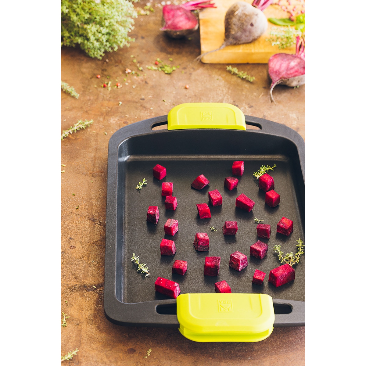 Grelhador rectangular liso Foodie Bra Preto-4
