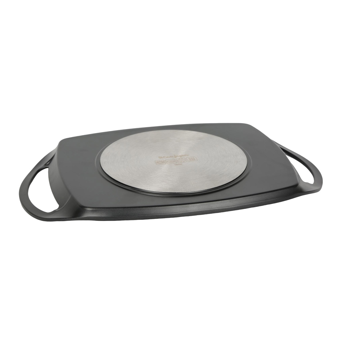 Grelhador Retangular de Alumínio Forjado Zircónio Preto-2