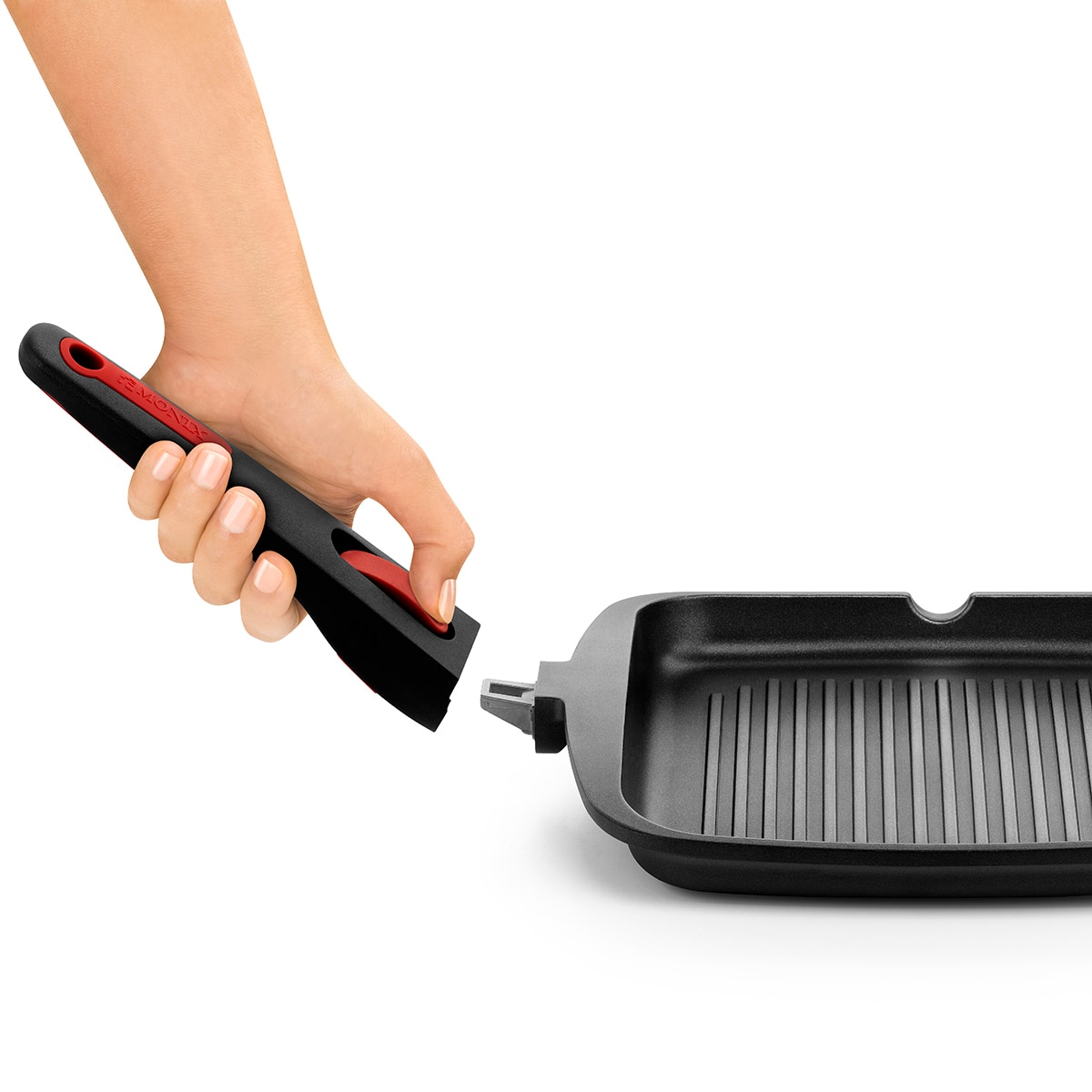 Grill aluminio fundido con mango desmontable In&Out Monix Negro-2