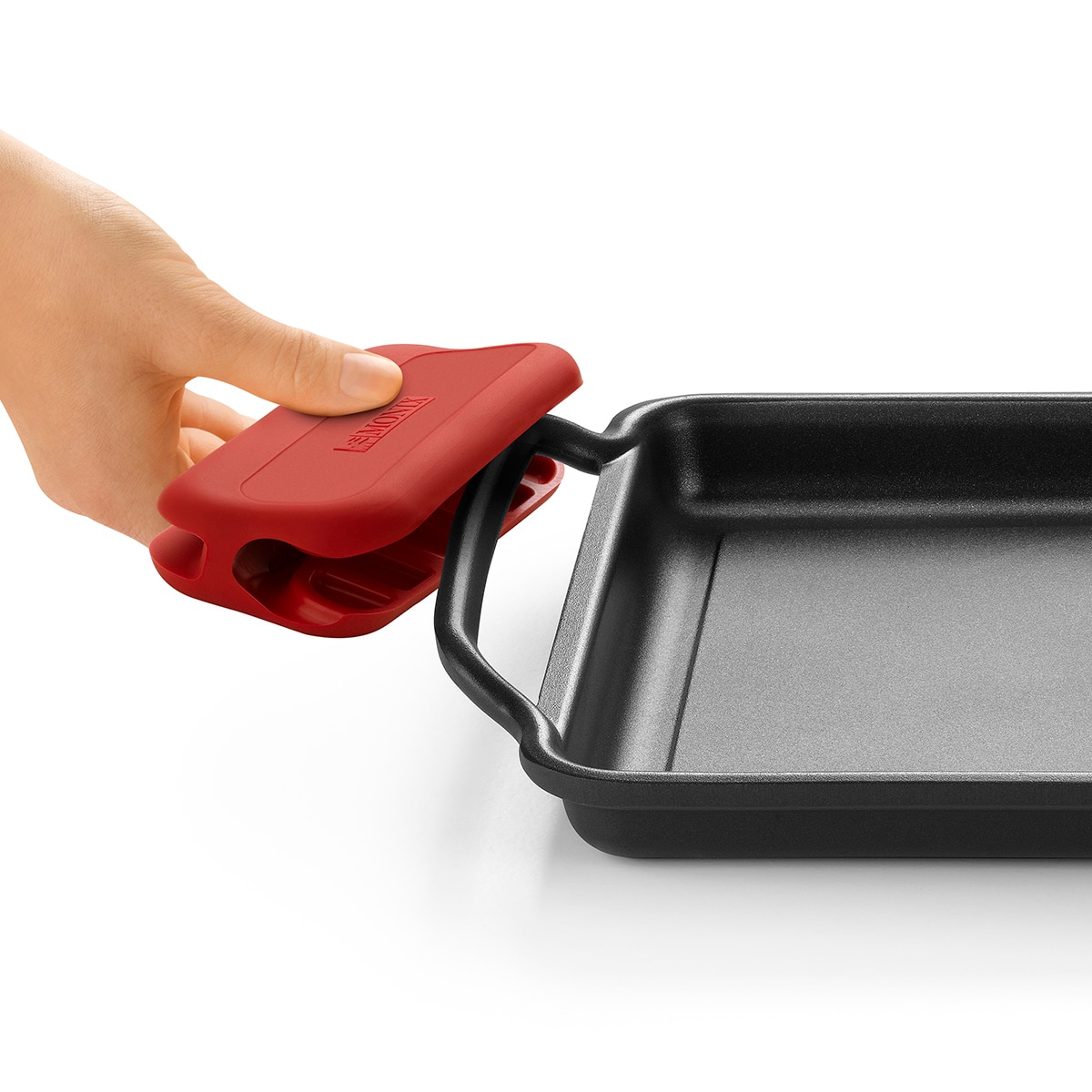 Plancha rectangular de aluminio fundido Tasty Monix Negro-3