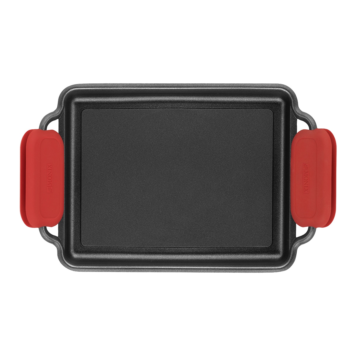 Plancha rectangular de aluminio fundido Tasty Monix Negro-4