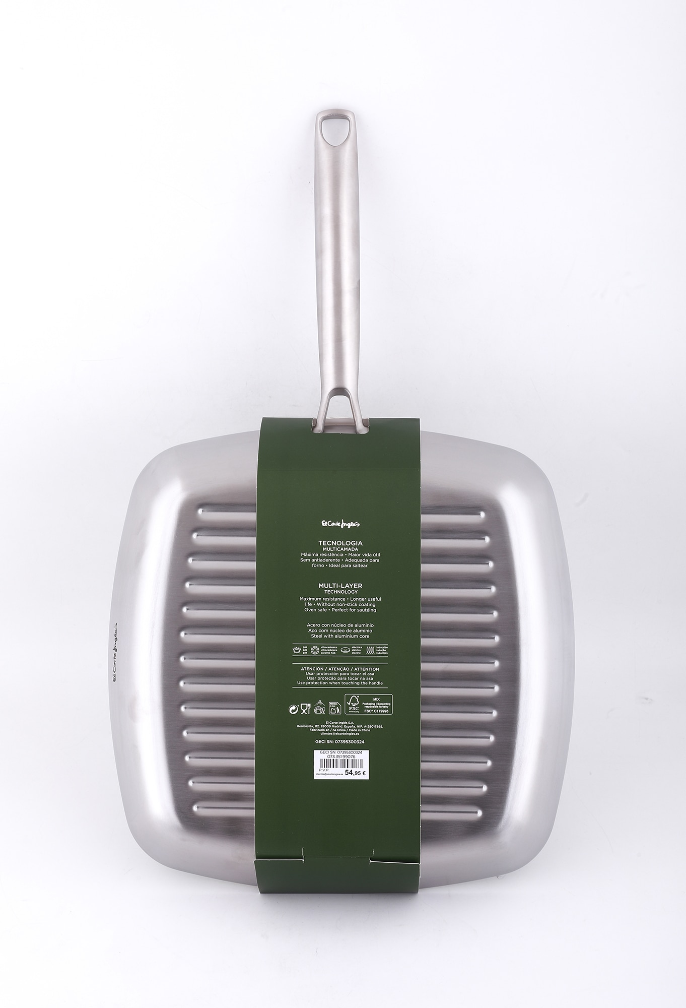 Grelhador sem Antiaderente Multiply Aço-6