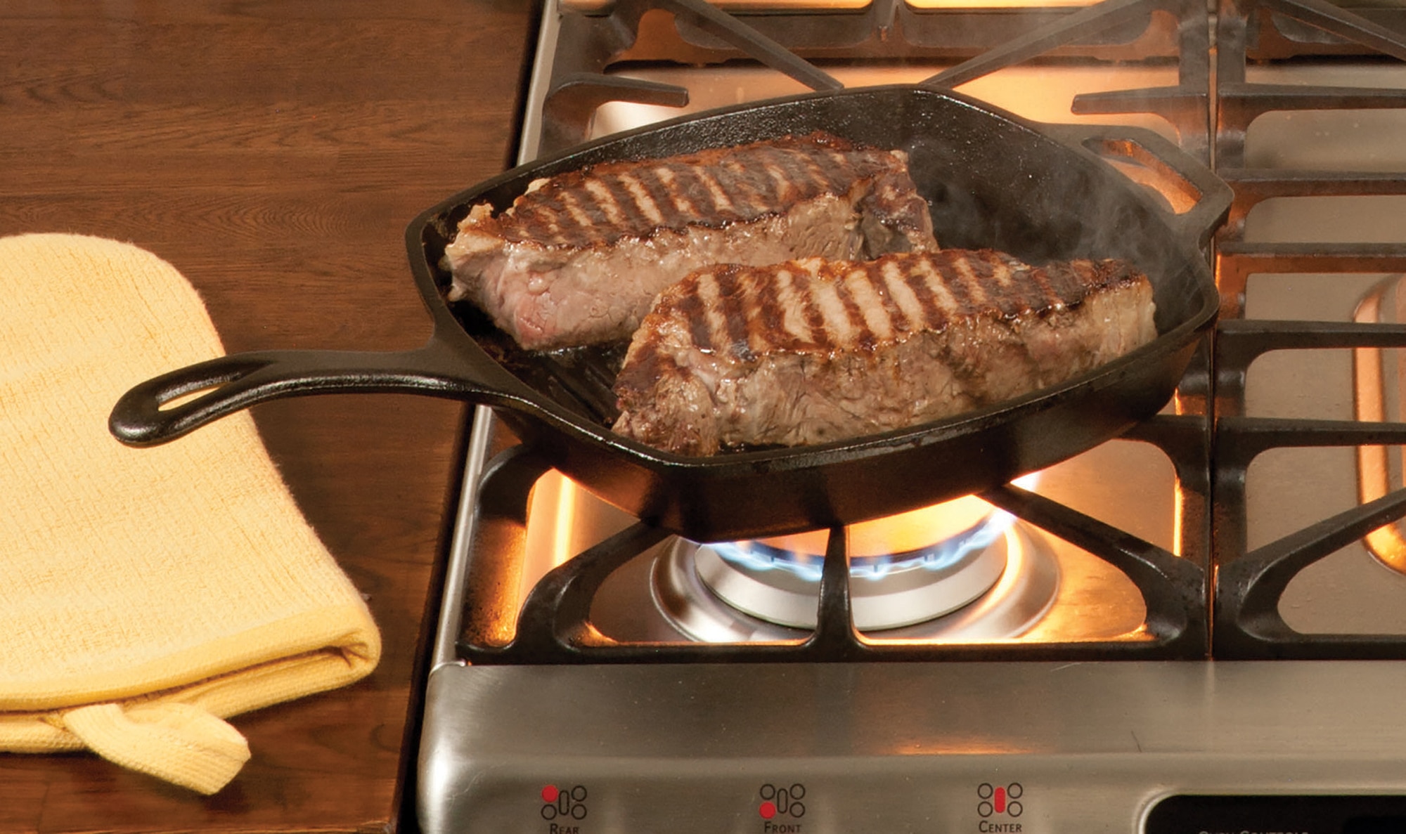 Grelhador de Ferro Fundido Cast Iron Preto-4