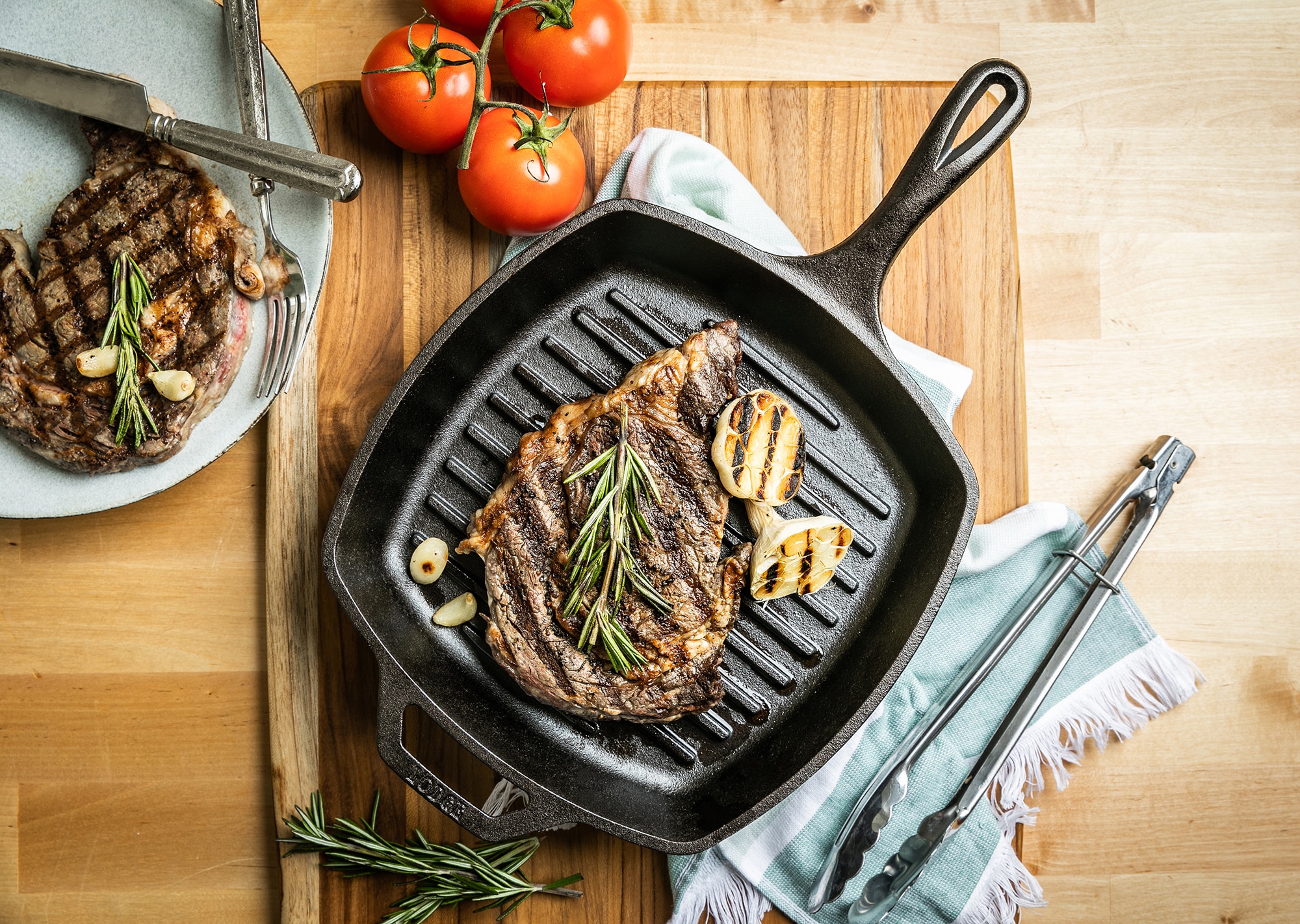 Grelhador de Ferro Fundido Cast Iron Preto-5