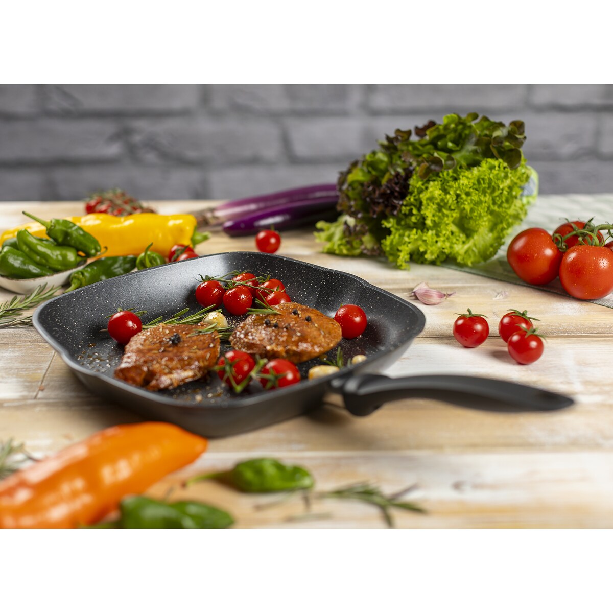 Grelhador Marble Cinzento-6