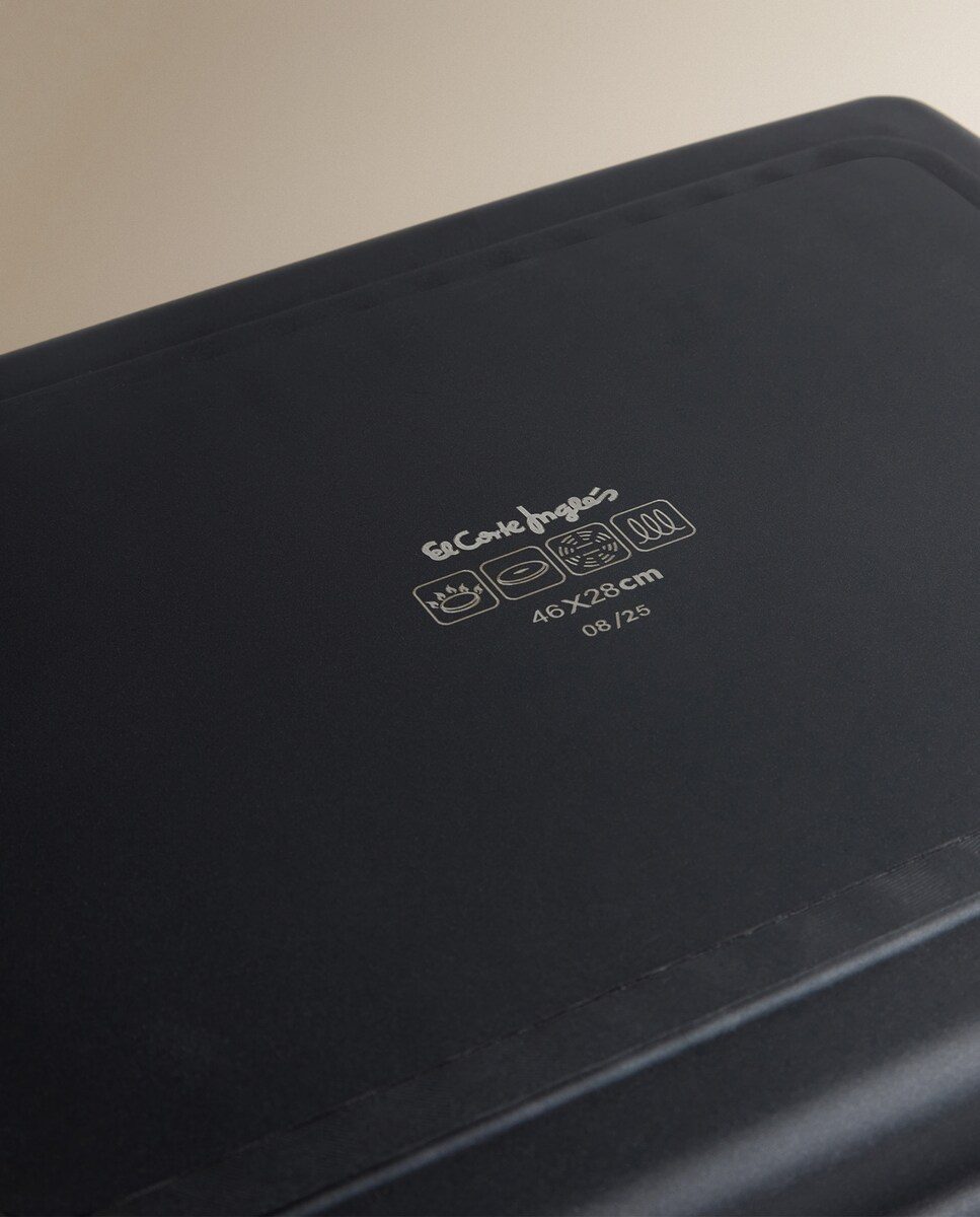 Grelhador Retangular de Alumínio Fundido Excellent Pro Preto-2