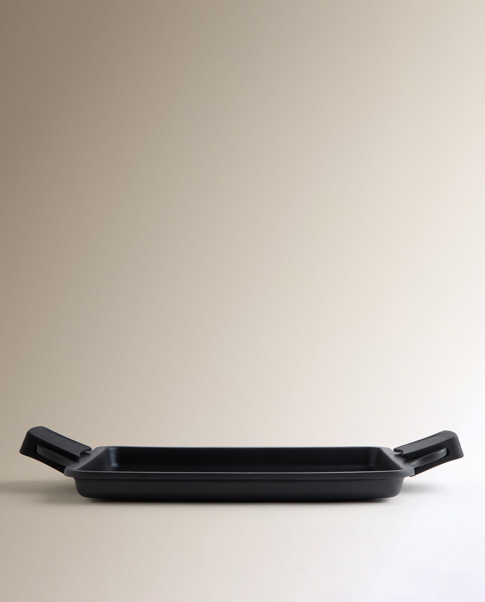 Grelhador Retangular de Alumínio Fundido Excellent Pro Preto-4