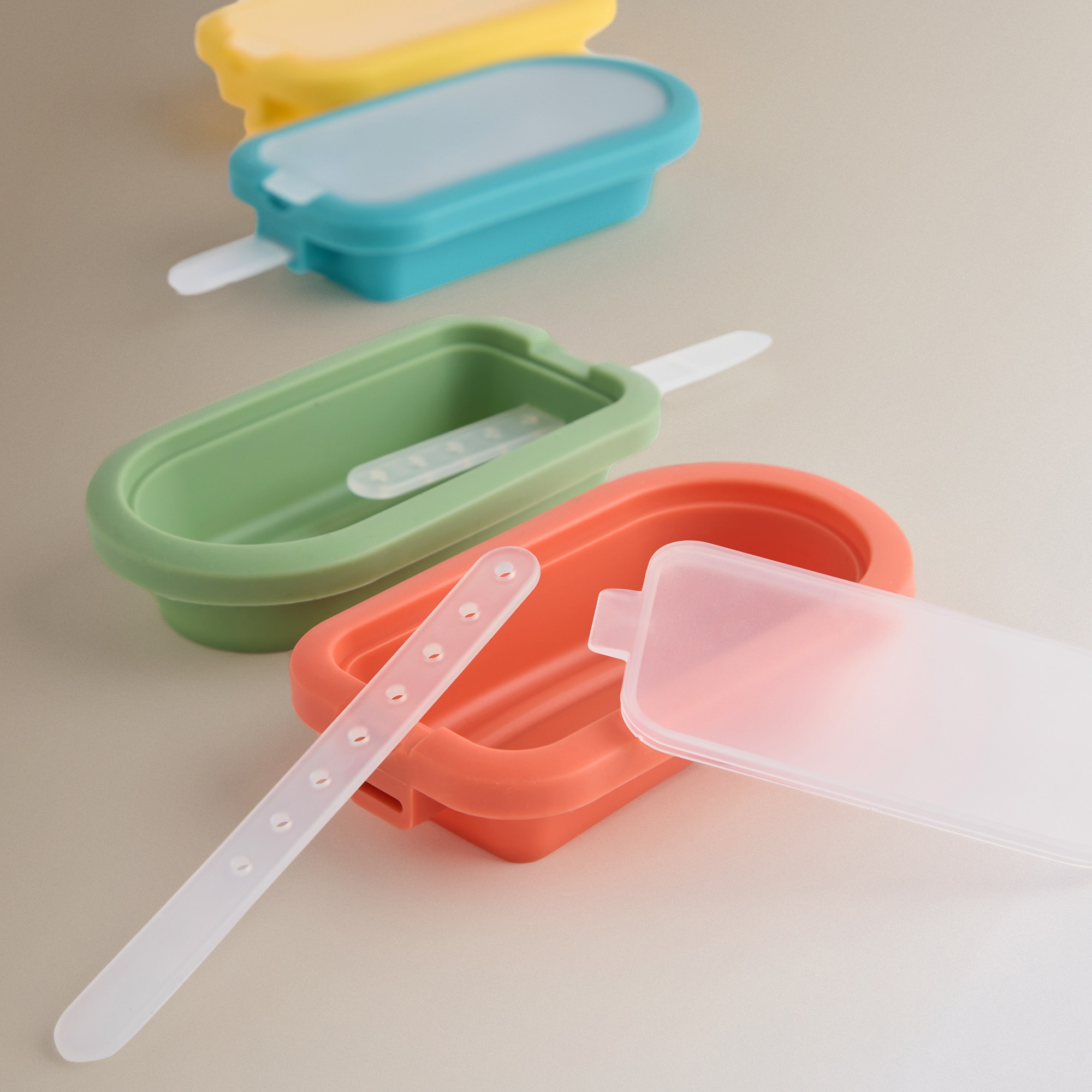 Conjunto de 4 Moldes de Gelado Polo Multicolor-2