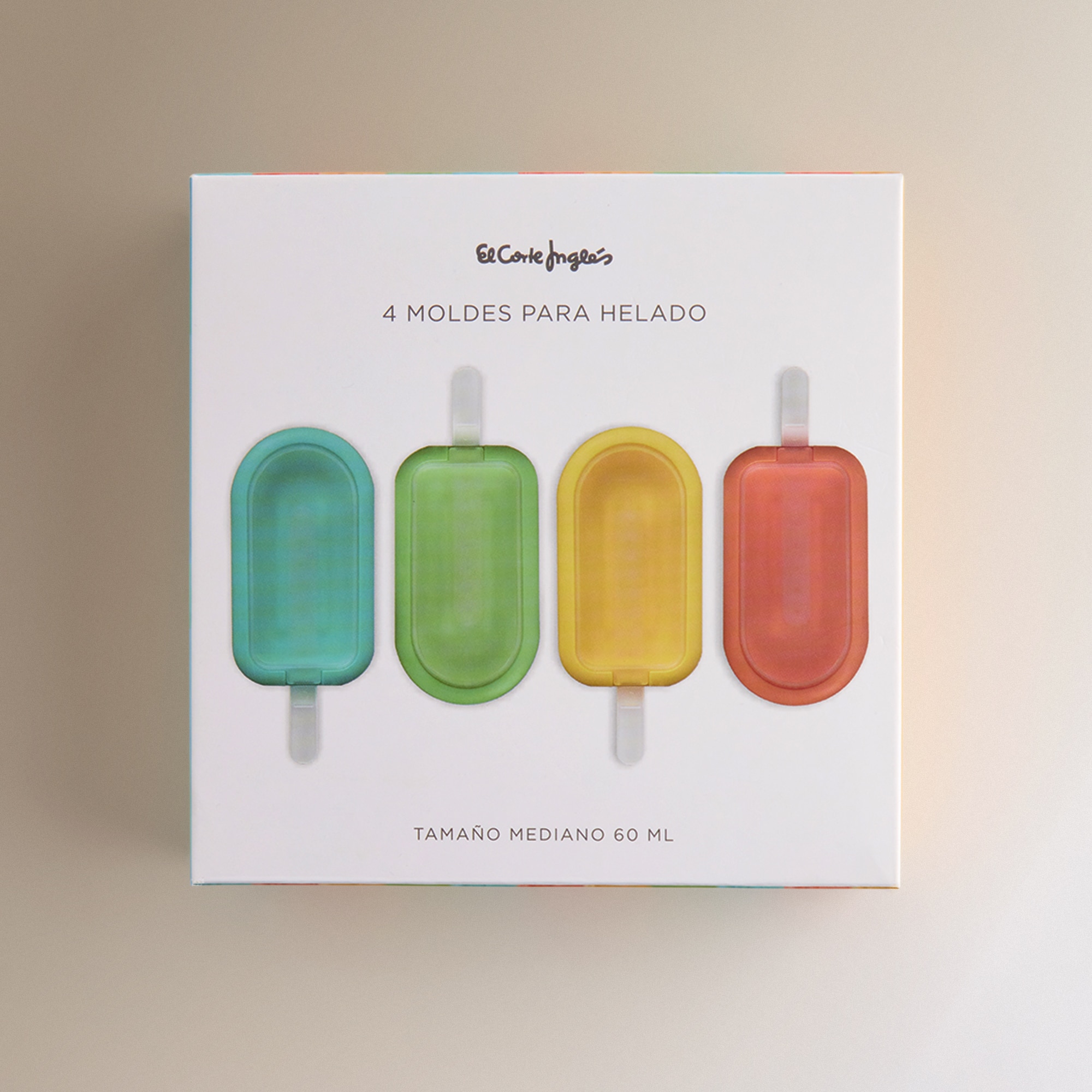 Conjunto de 4 Moldes de Gelado Polo Multicolor-4