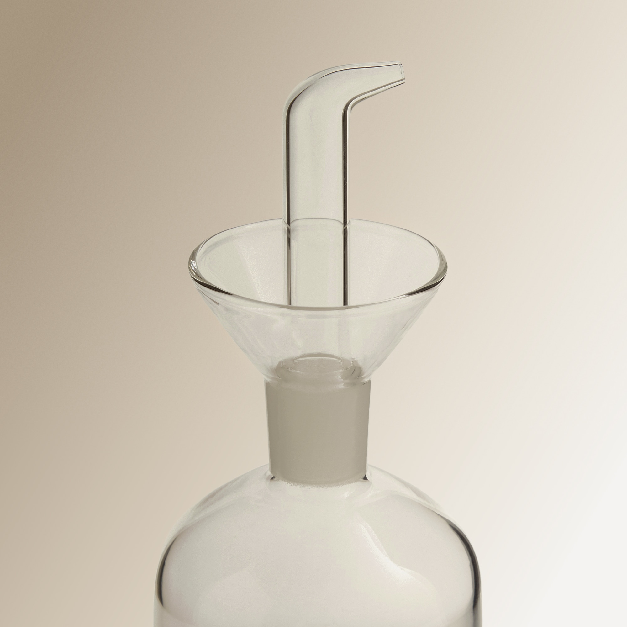 Conjunto de Galheteiros de Borossilicato com Suporte de Bambu Transparente-4