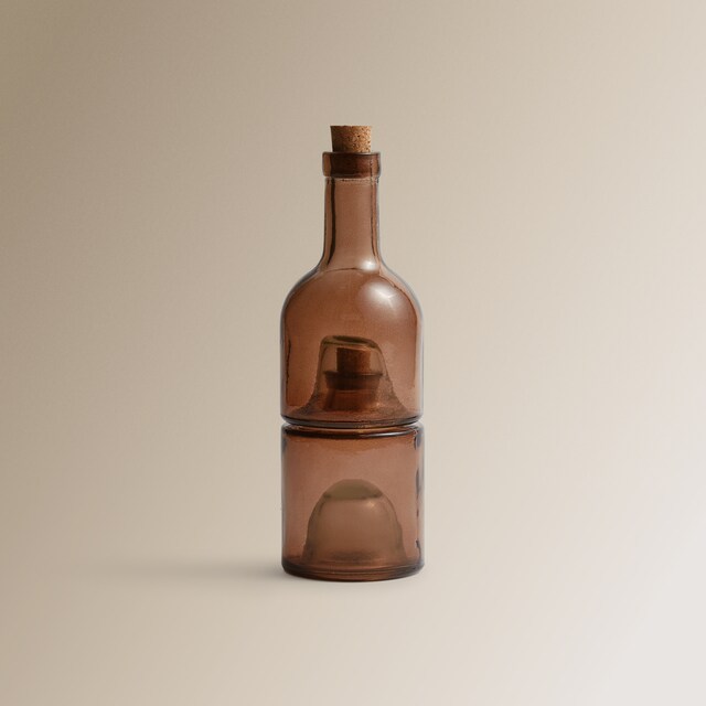Aceitera / vinagrera doble de vidrio reciclado Aliño El Corte Inglés