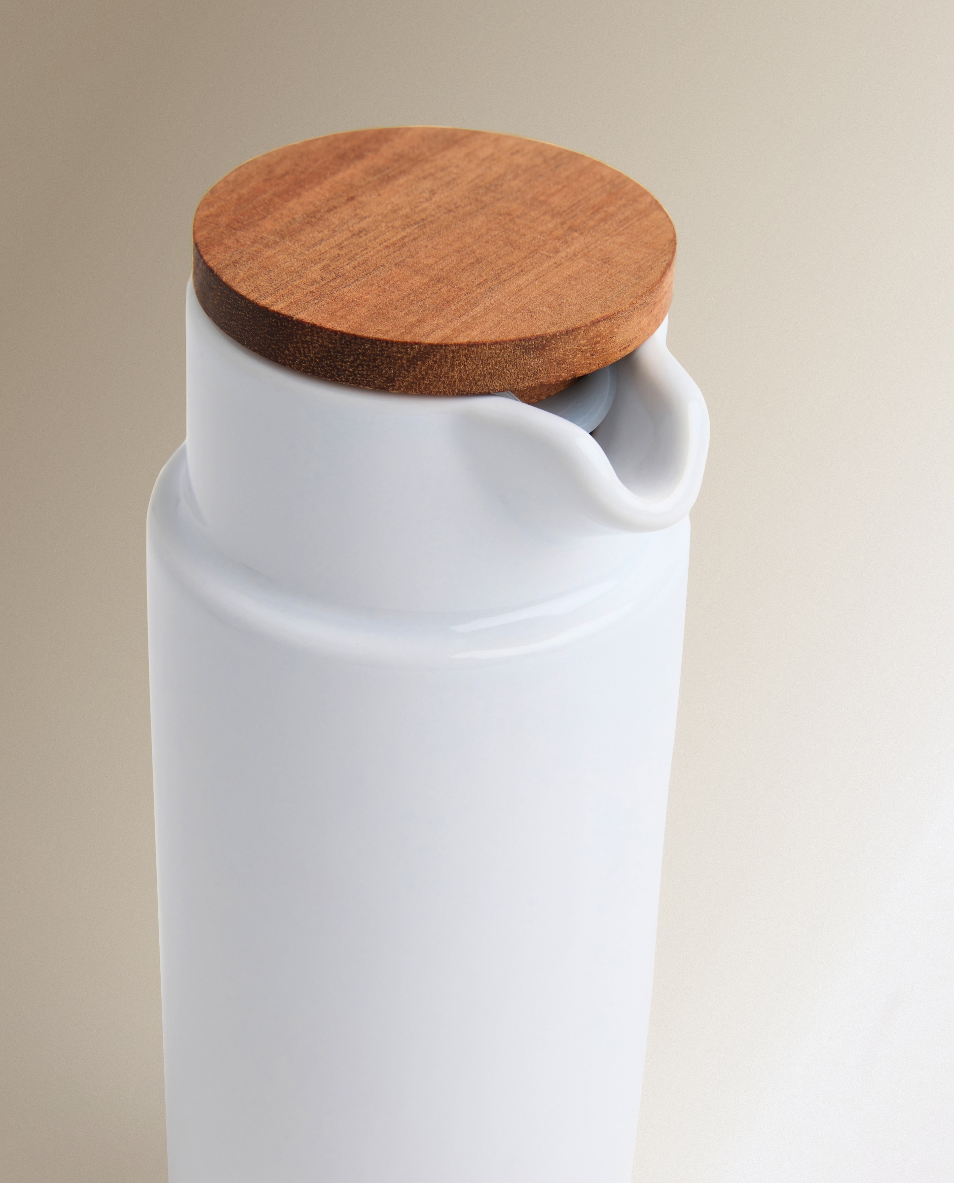Conjunto de azeiteira e vinagreira de cerâmica Branco-2