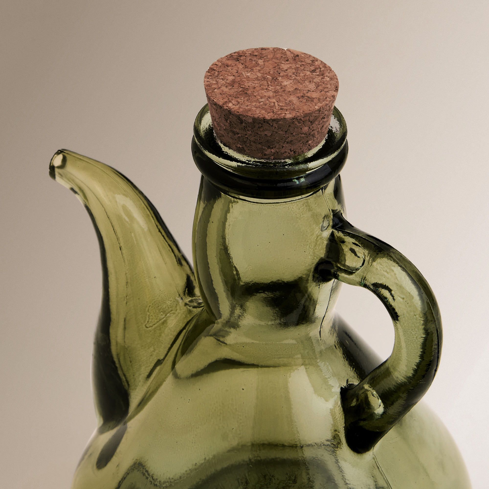 Galheteiro de Azeite Catalão de Vidro Tempero - 500 ml Verde-2