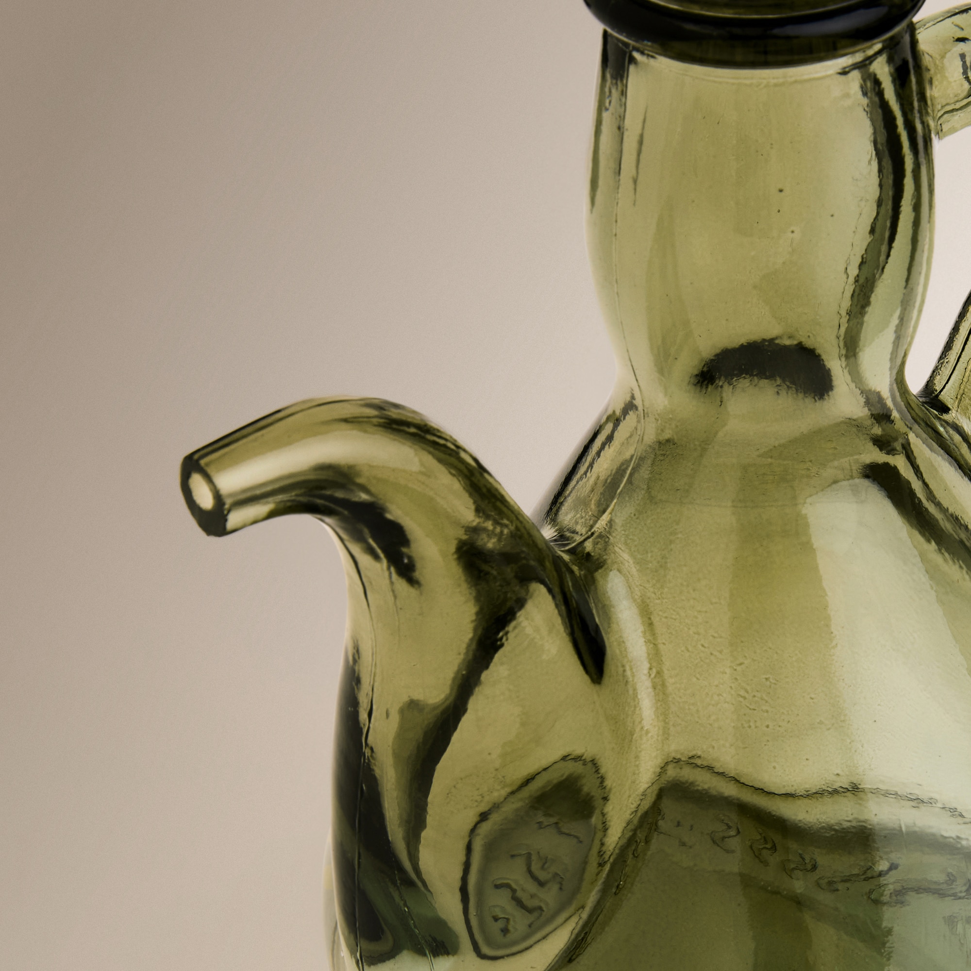 Galheteiro de Azeite Catalão de Vidro Tempero - 500 ml Verde-3