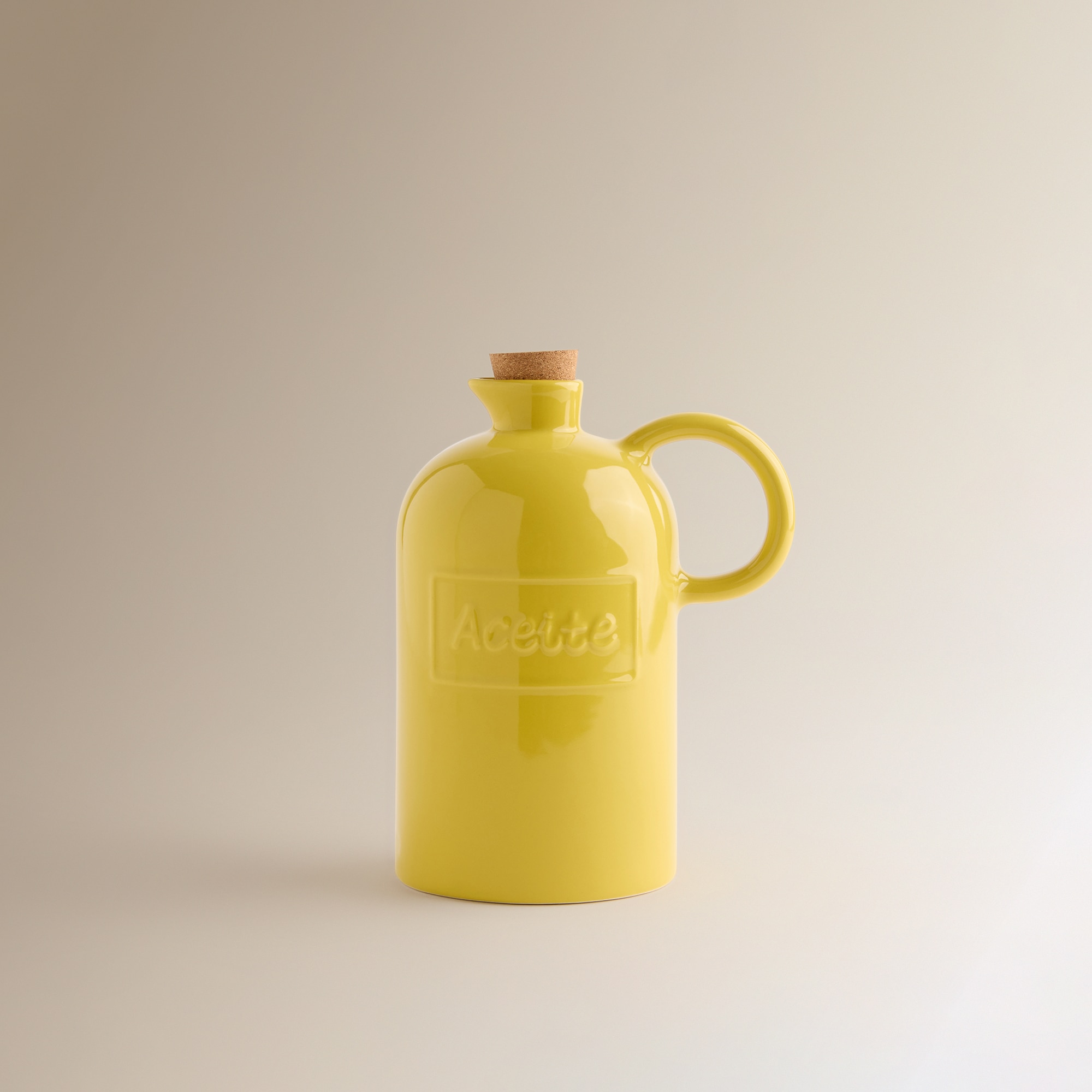 Galheteiro de Azeite de Cerâmica Market Amarelo-1