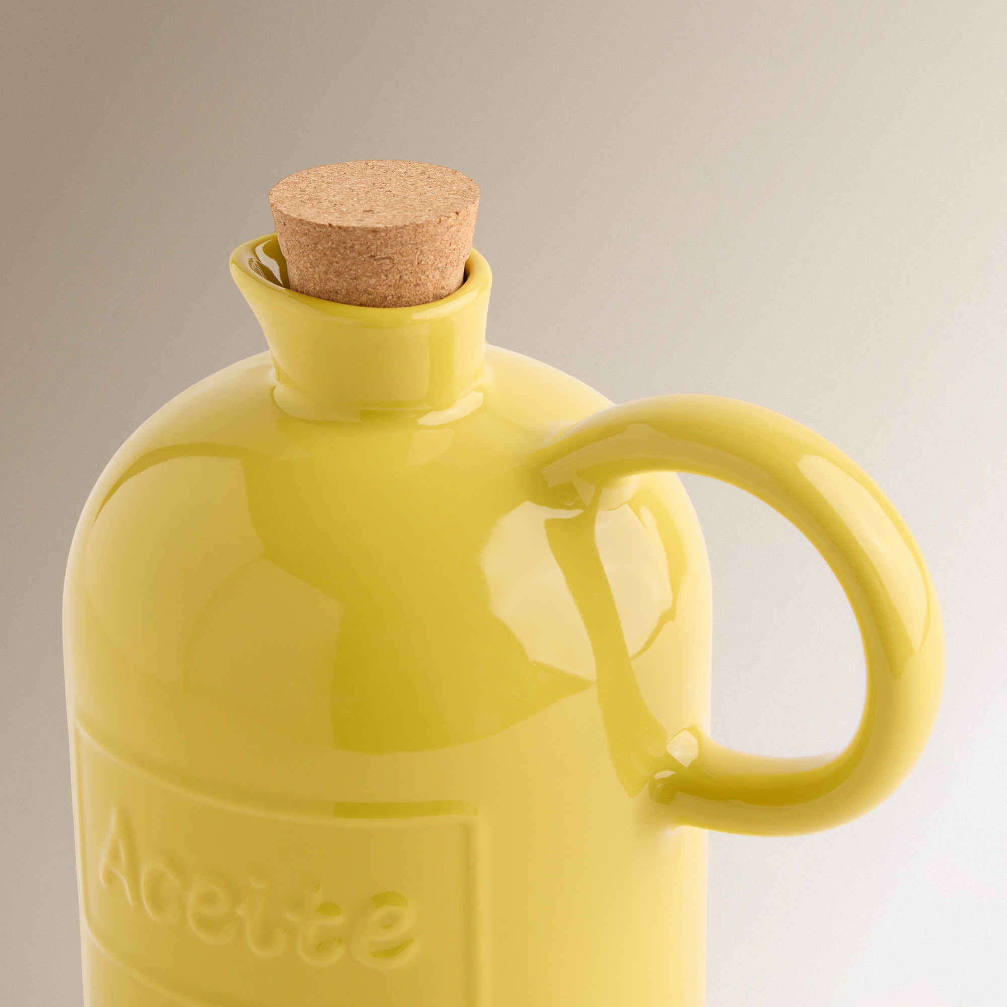 Galheteiro de Azeite de Cerâmica Market Amarelo-2