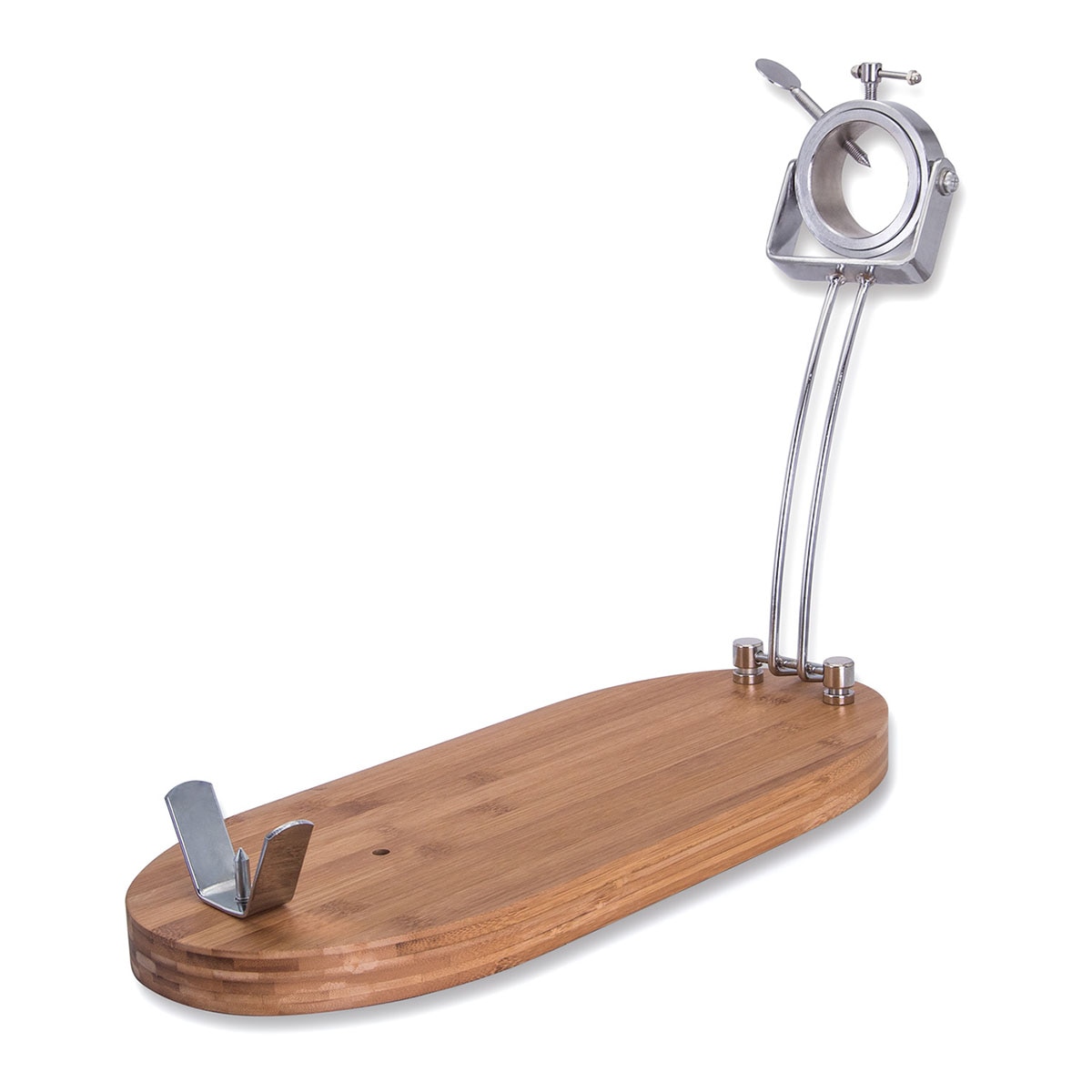 Jamonero plegable con cabezal giratorio 3 Claveles Natural-2