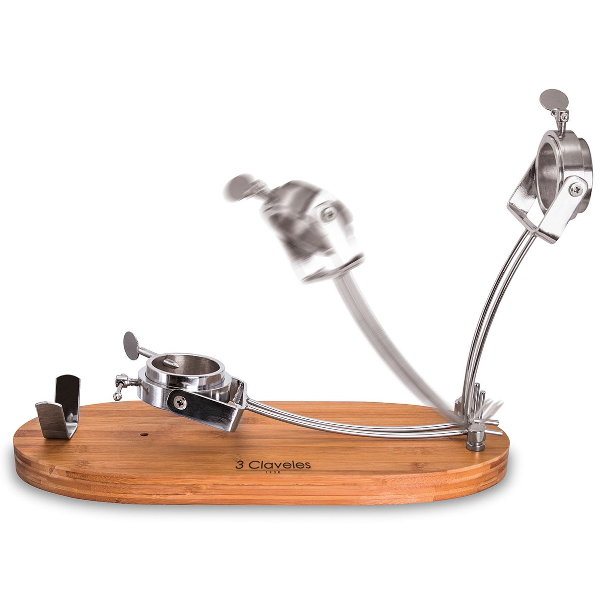 Jamonero plegable con cabezal giratorio 3 Claveles Natural-4