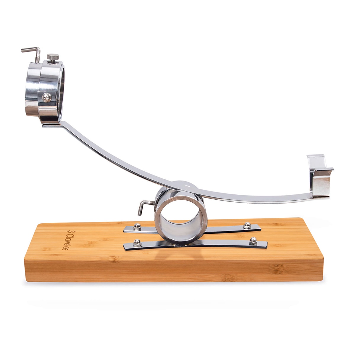 Suporte para Presunto Basculante com Base de Bambu 3 Claveles Aço-1