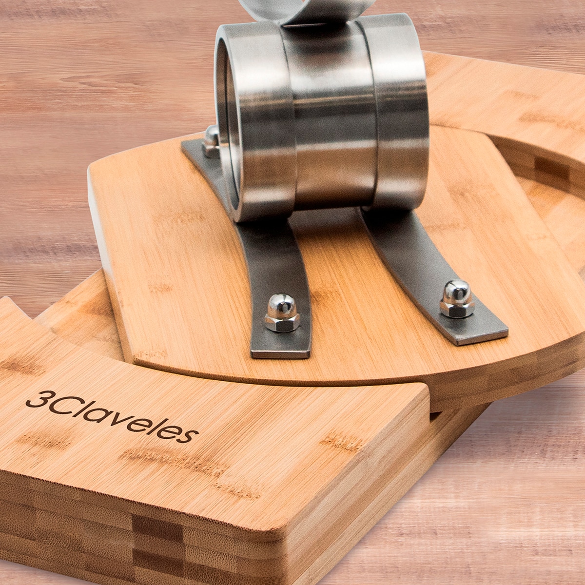 Suporte de Presunto Basculante 360º Bambu Natural-3