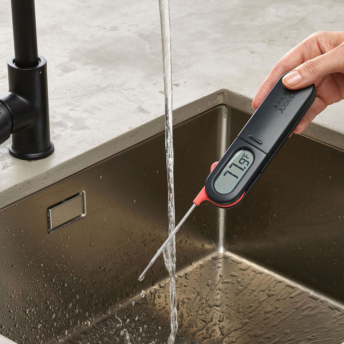 Termómetro de Cozinha Digital Thermapoint Cinzento-12