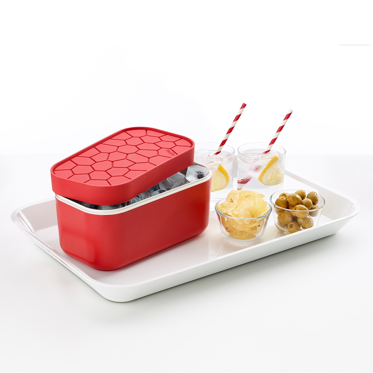 Caixa para cubos de gelo Vermelho-9