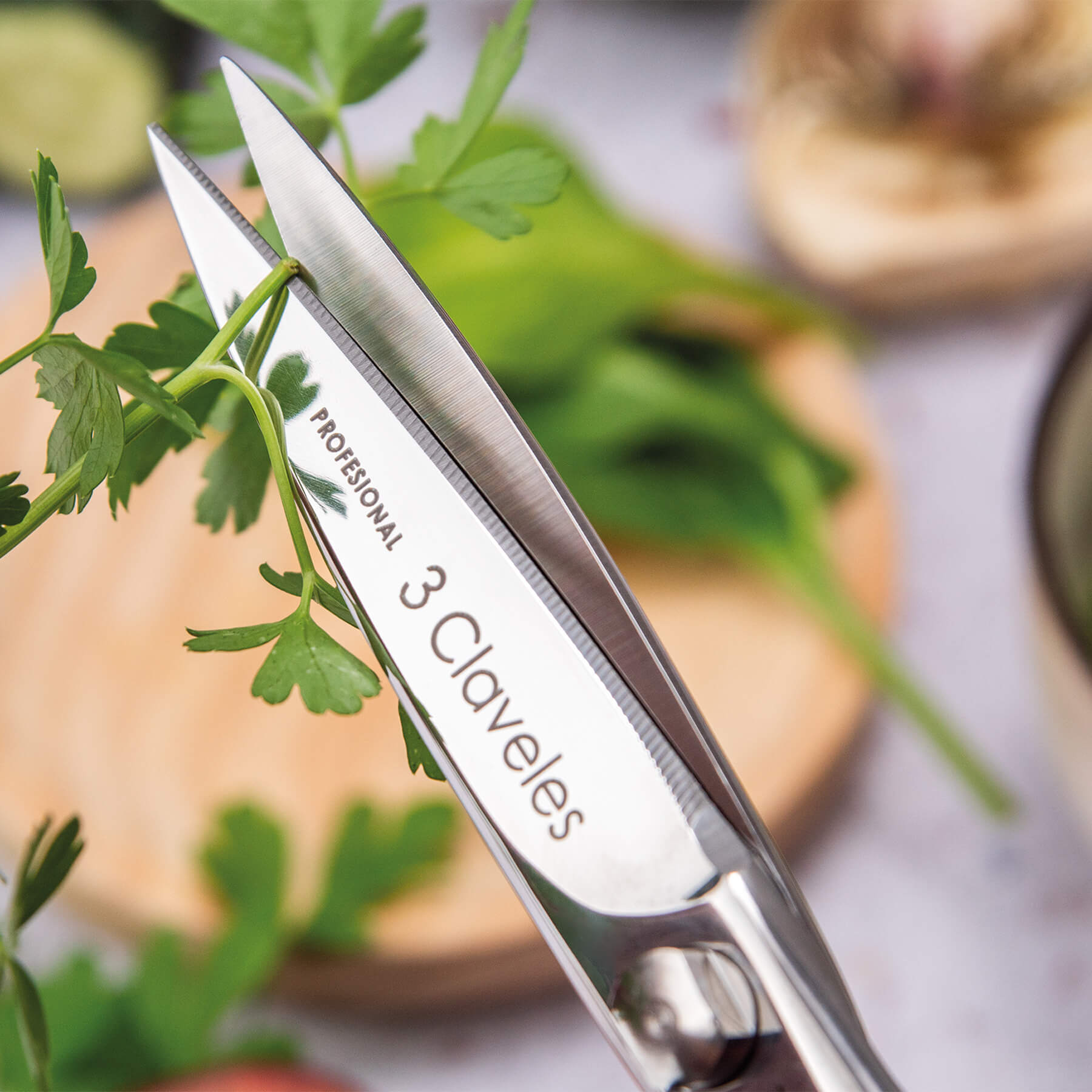 Tesoura de cozinha Master Class 3 Claveles Aço-4