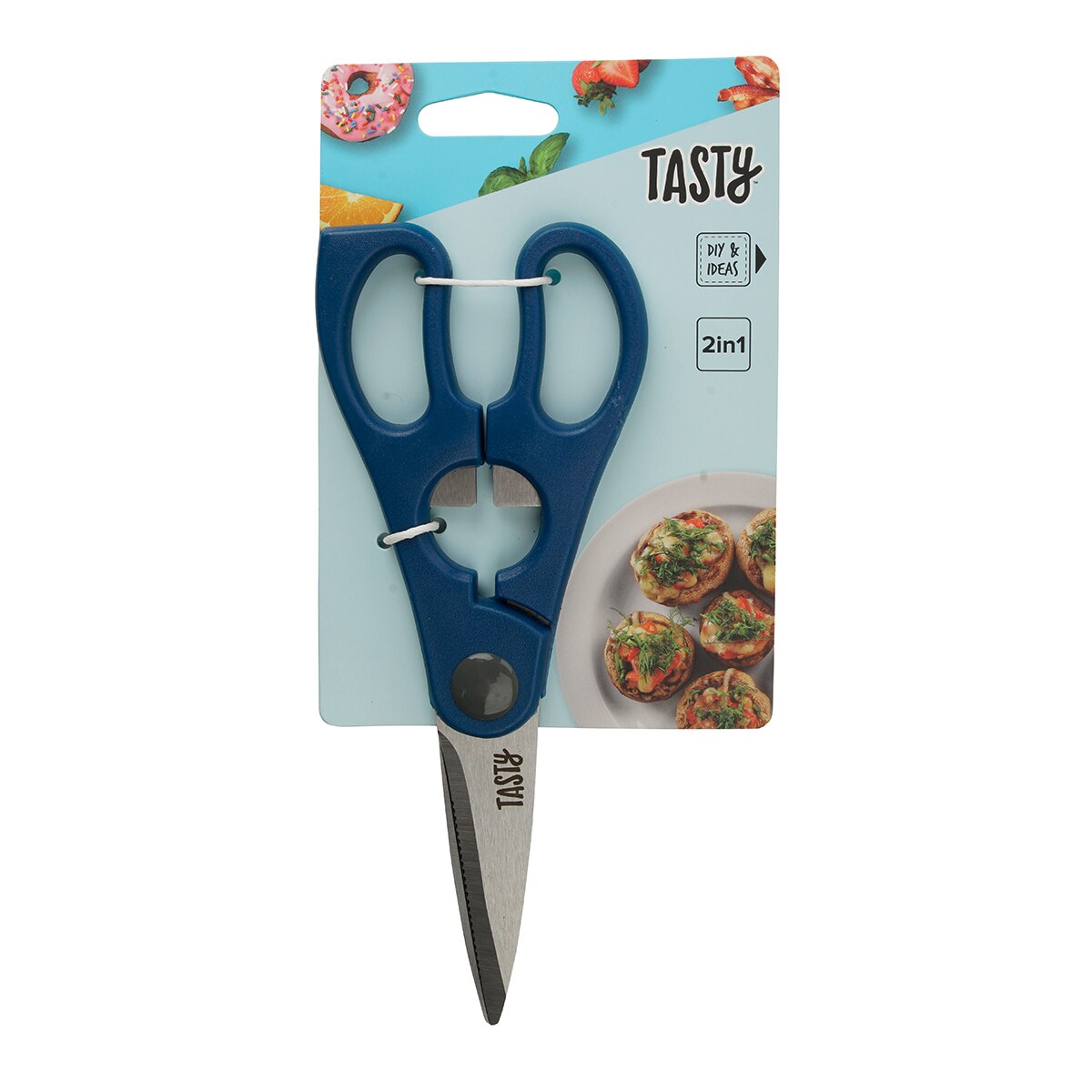 Tijeras con abridor Tasty Gris-6