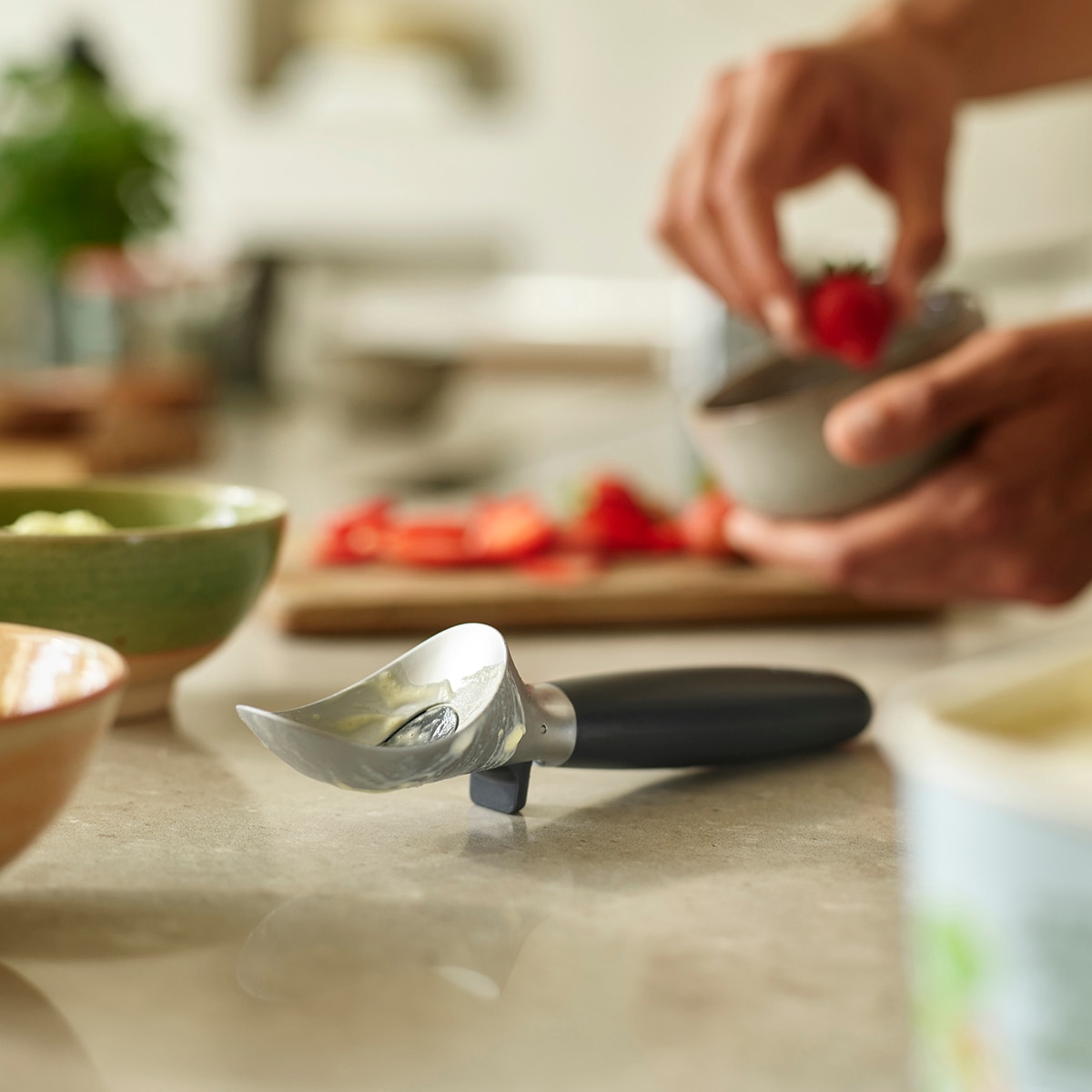 Colher para Gelado Elevate Cinzento-12