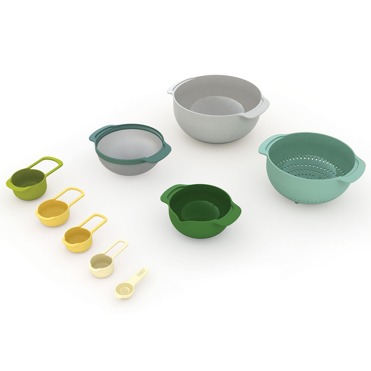 Conjunto de 9 recipientes de medição empilháveis Nest 9 Plus Verde-3